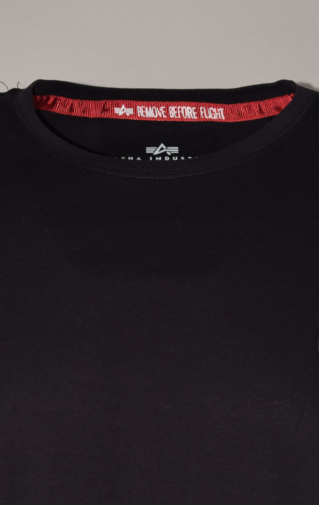 Футболка ALPHA INDUSTRIES RBF BACK STRIPE T black 