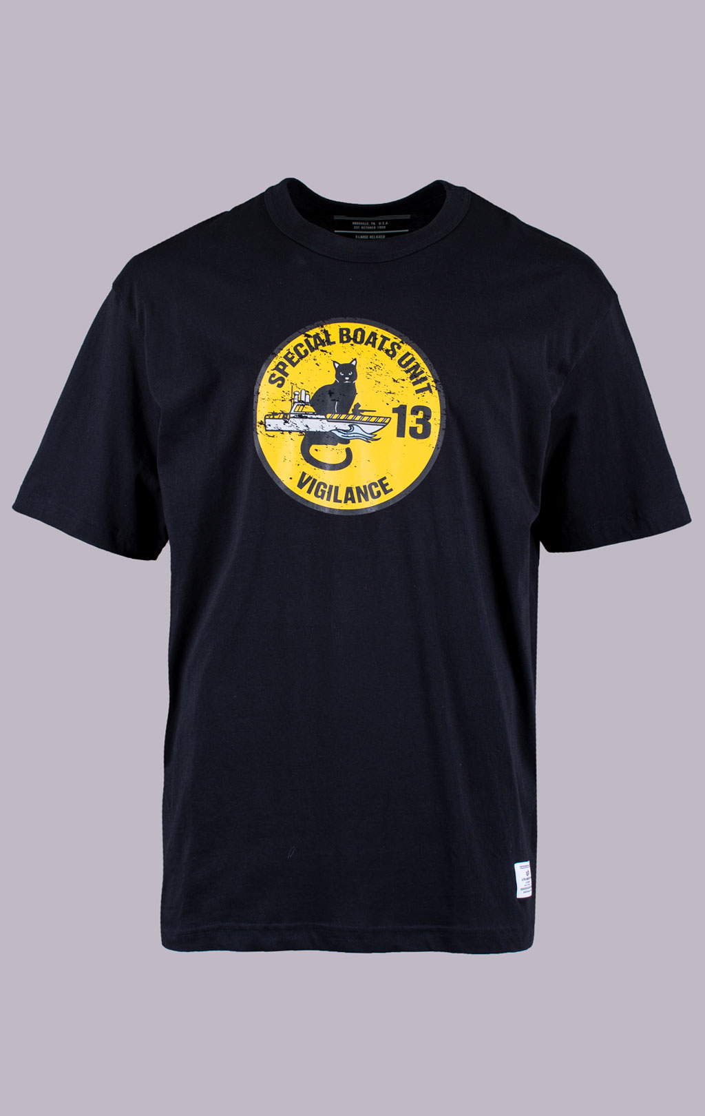 Футболка ALPHA INDUSTRIES RELAXED BLACK CAT TEE SS 26 black 