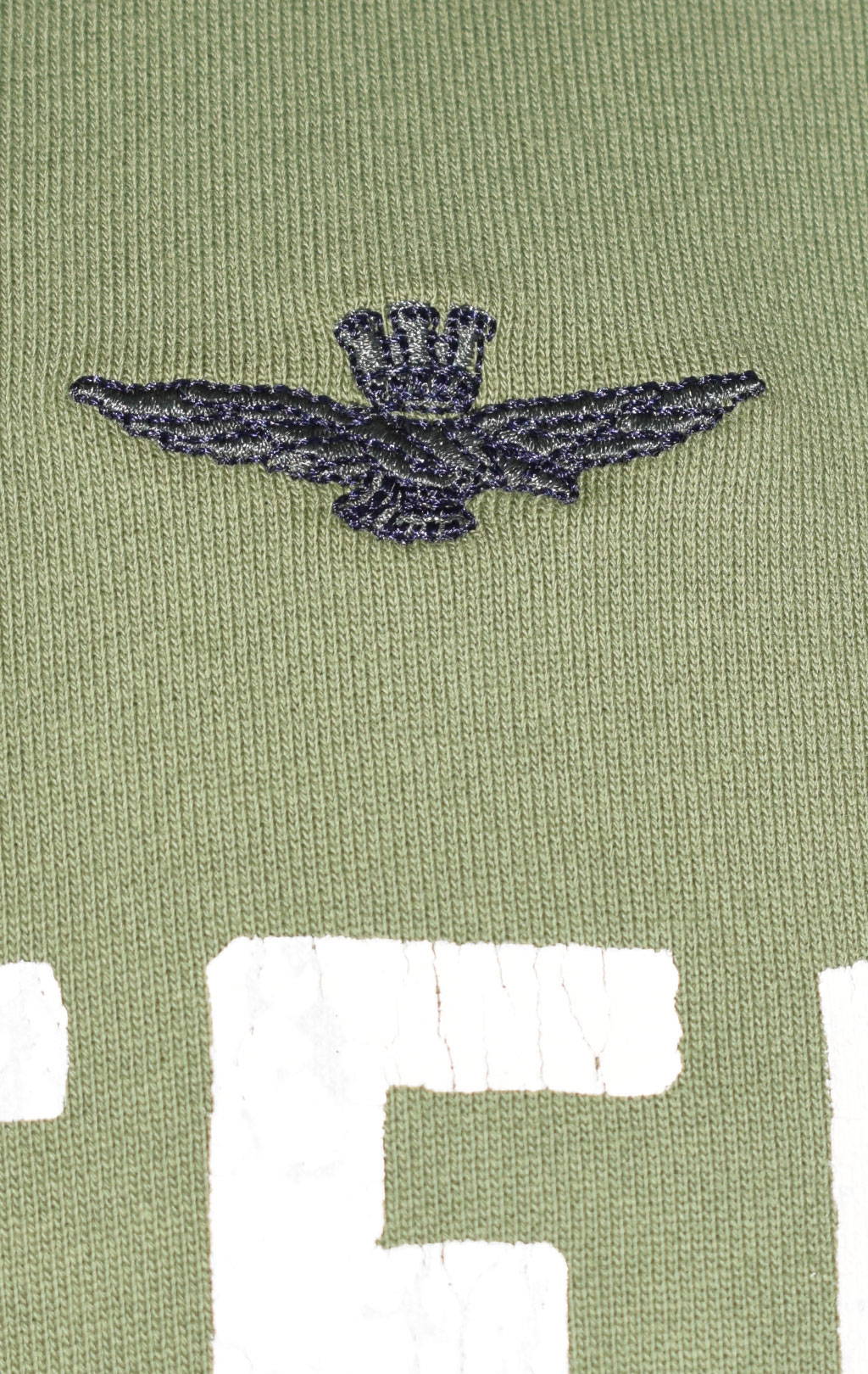 Свитшот AERONAUTICA MILITARE SS 23/TR verde militare (FE 1744) 