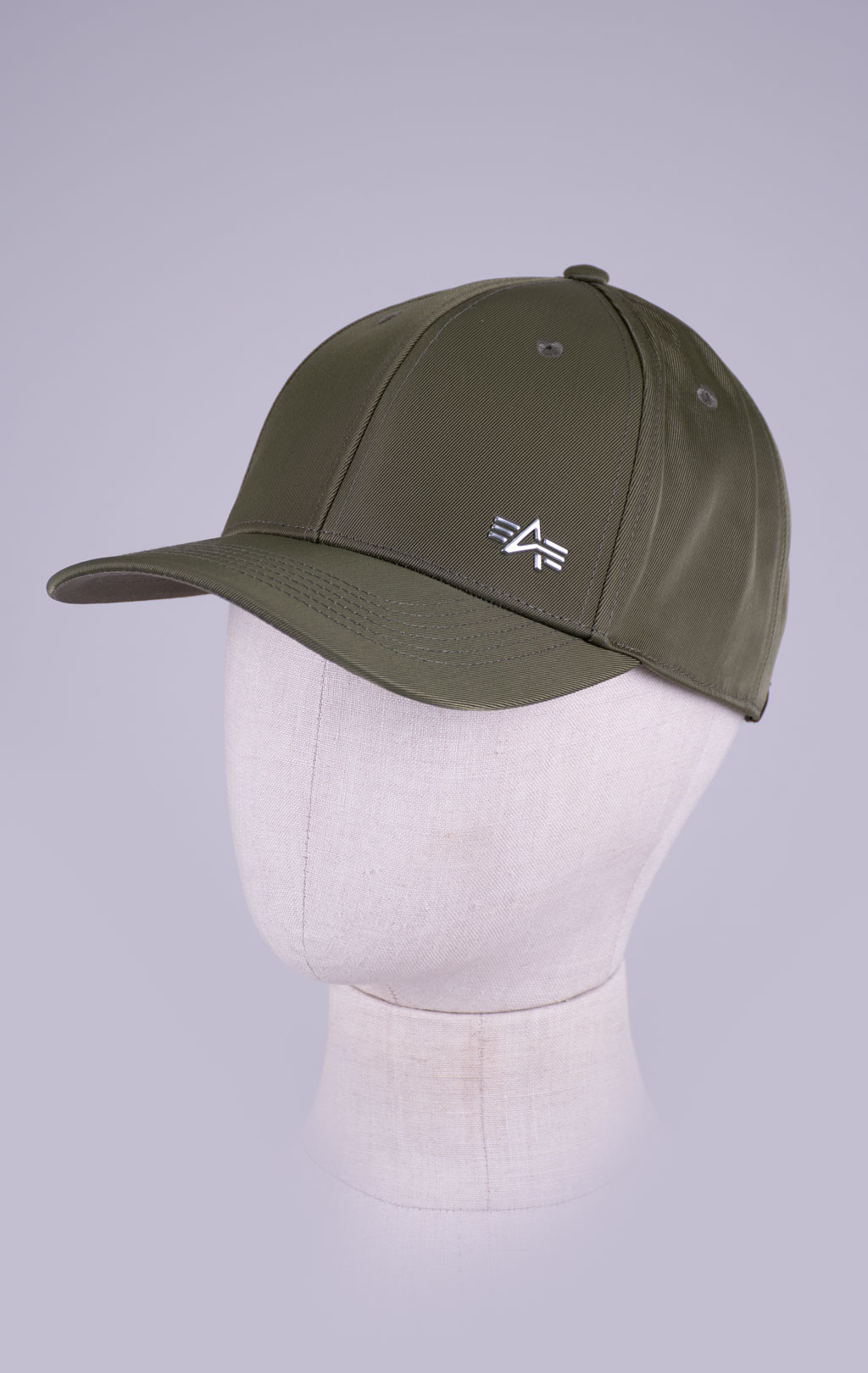 Бейсболка ALPHA INDUSTRIES METAL LABEL CAP dark olive 