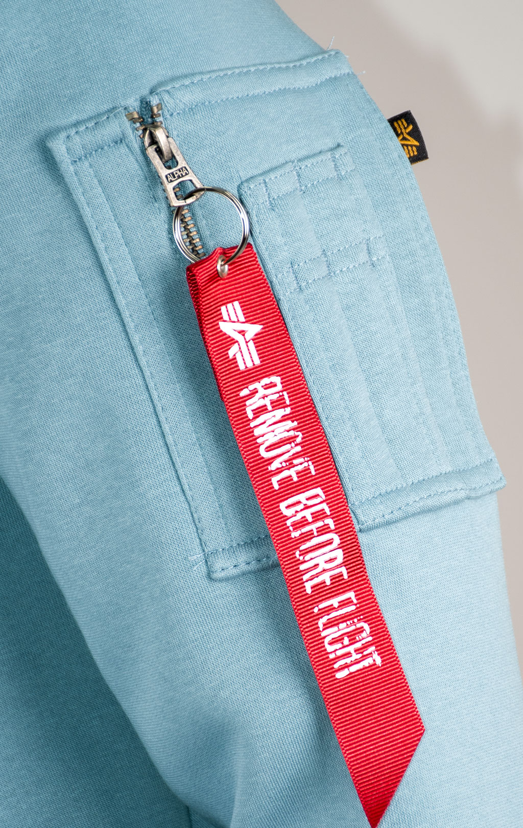Толстовка ALPHA INDUSTRIES BACK PRINT HOODY greyblue 