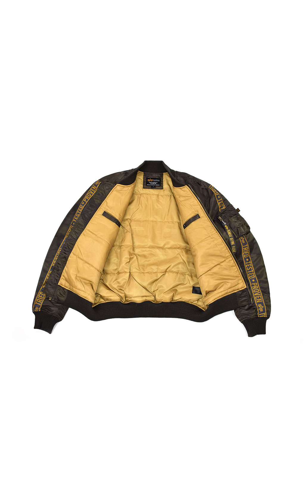 Бомбер ALPHA INDUSTRIES MA-1 60TH ANNIVERSARY dark olive camo 