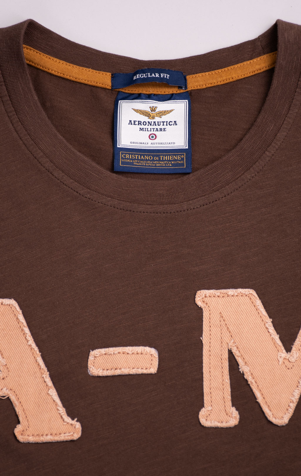 Футболка AERONAUTICA MILITARE SS 26/BD chestnut brown (TS 2526) 