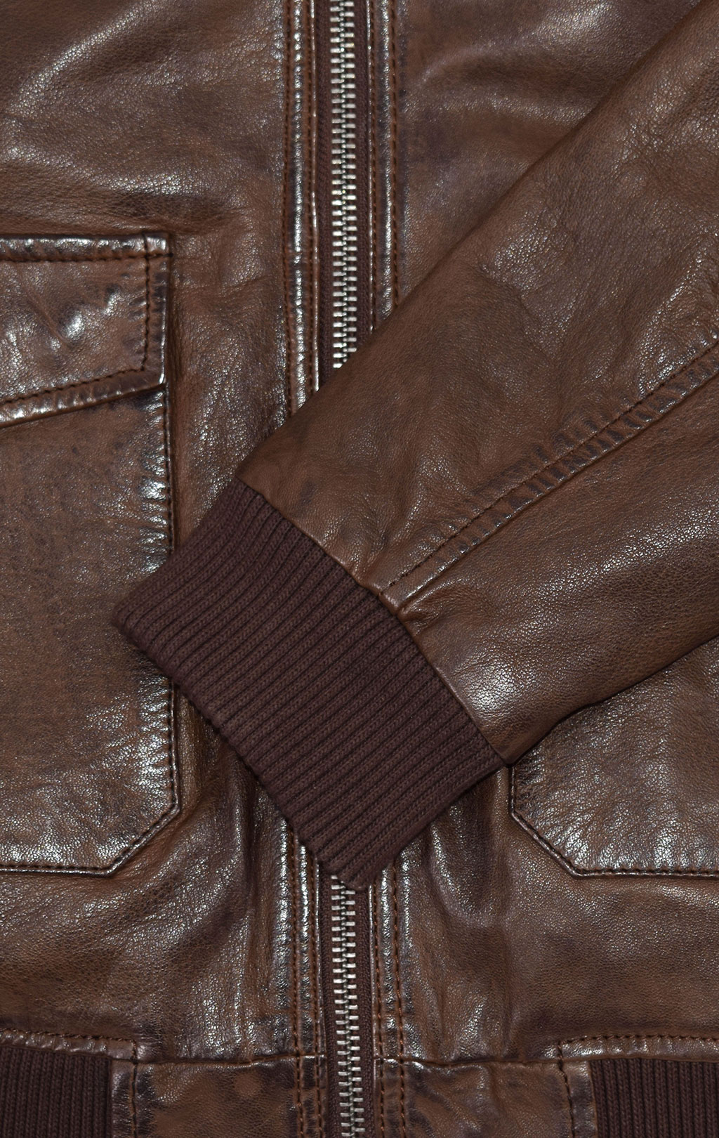 Куртка-пилот ALPHA INDUSTRIES G-1 кожа brown 