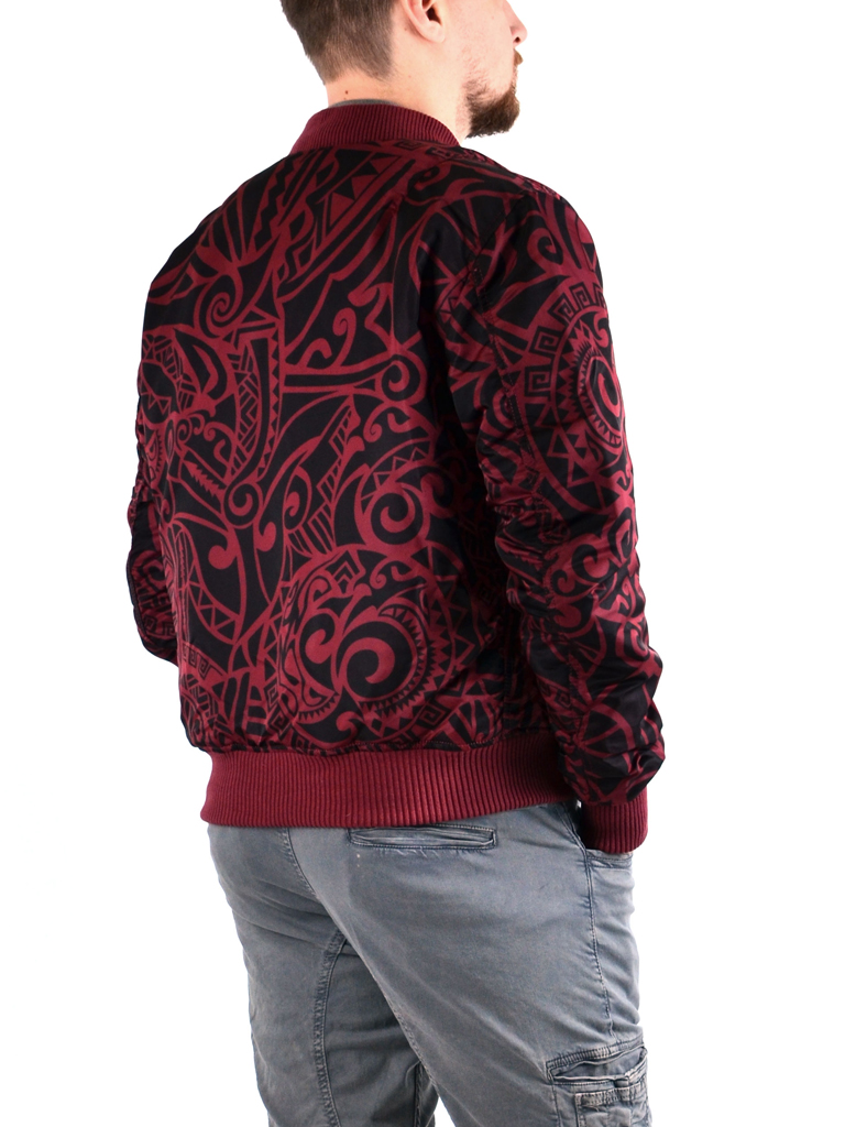 Куртка-бомбер лётная ALPHA INDUSTRIES VF Tonga MA-1 burgundy 