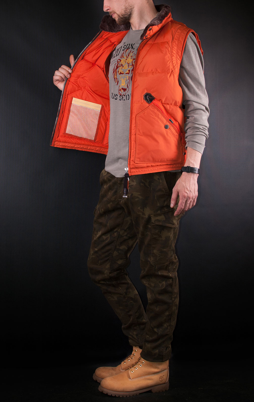 Жилет пуховой PARAJUMPERS KOBUK lobster 