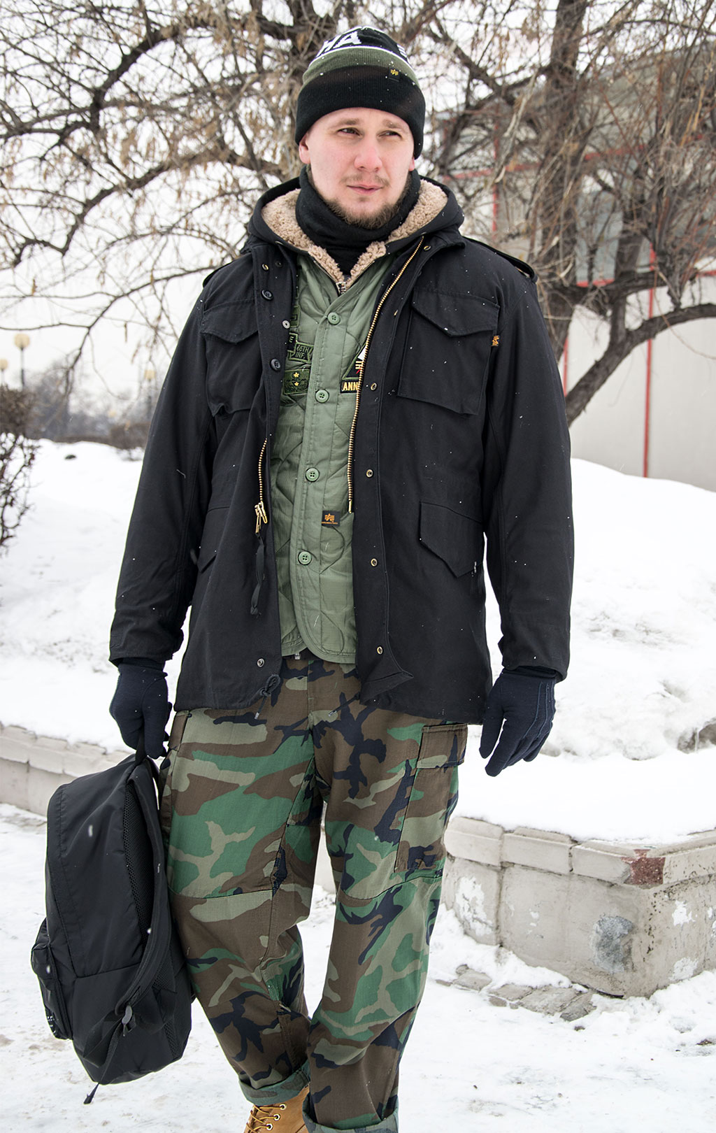 Куртка ALPHA INDUSTRIES M-65 CLASSIC big size FW 23/24 m black 