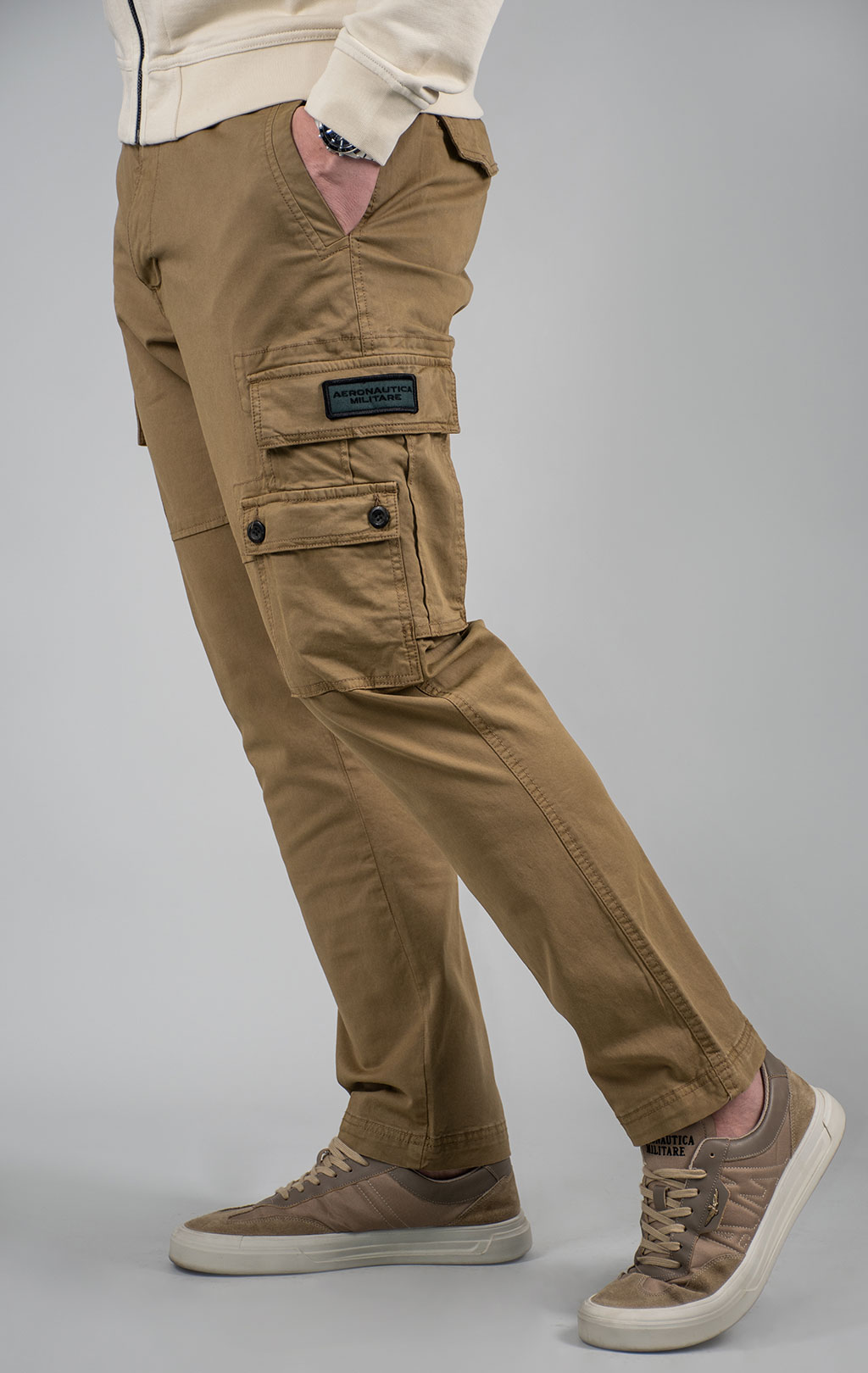 Брюки-карго AERONAUTICA MILITARE плотные FW 24/25/BD khaki (PA 1632) 