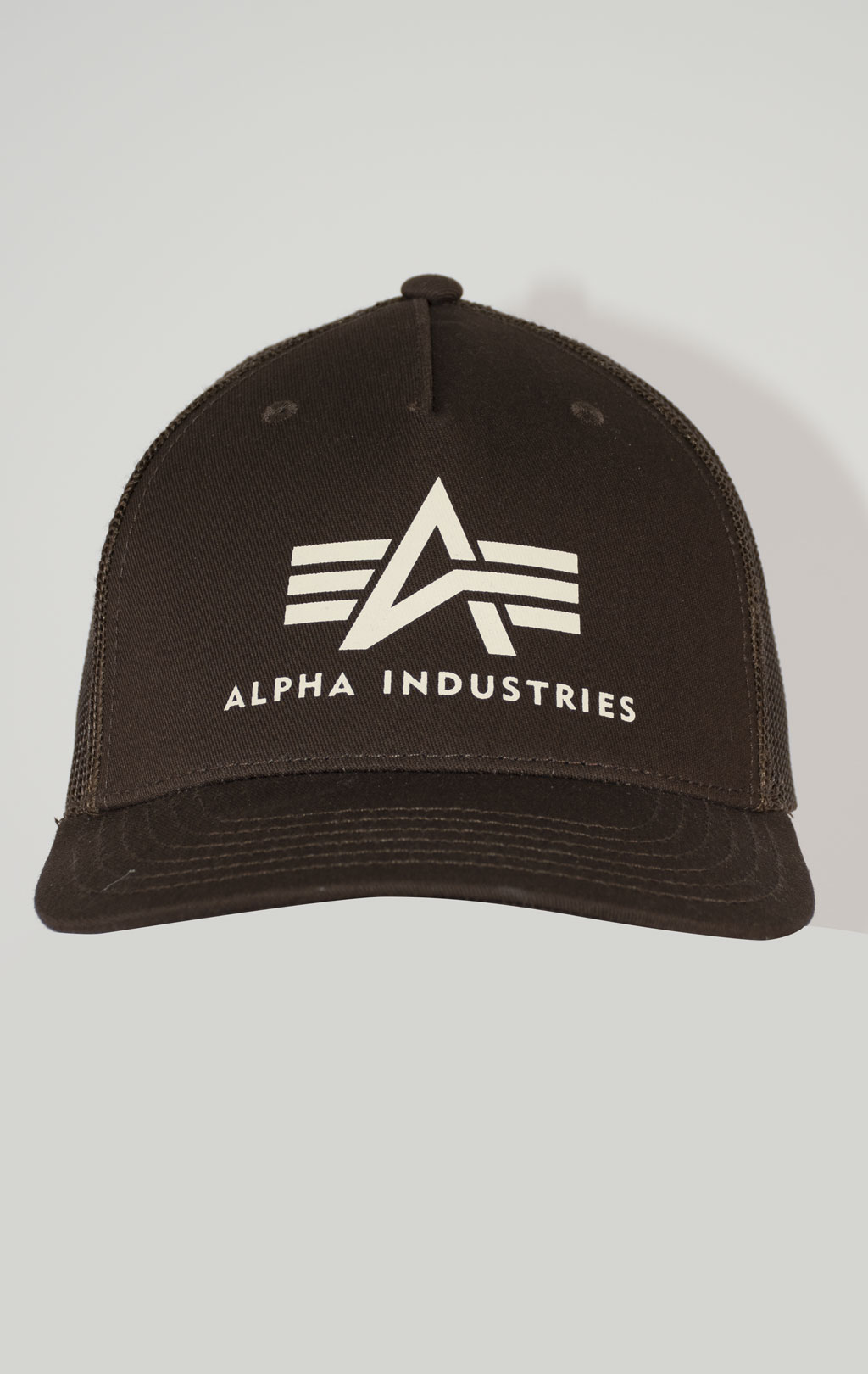 Бейсболка ALPHA INDUSTRIES BASIC TRUCKER CAP hunter brown 