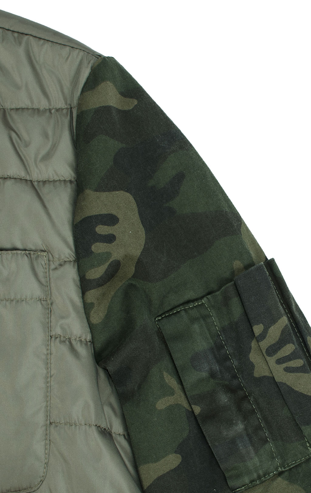 Ветровка-бомбер Project Foce GREG camo sleevs verde 