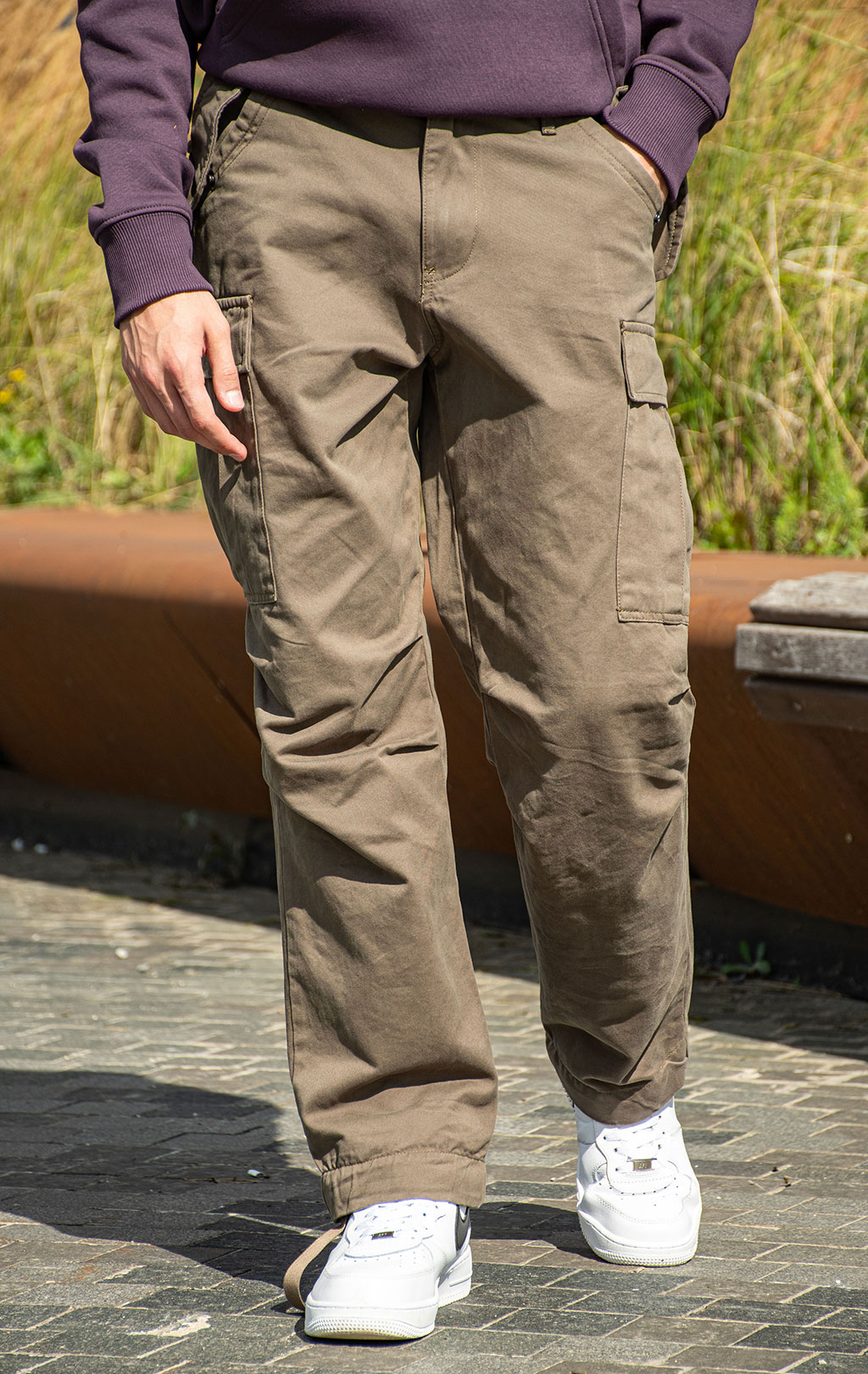 Брюки-карго парашюты ALPHA INDUSTRIES M-65 PANT плотные coyote brown 