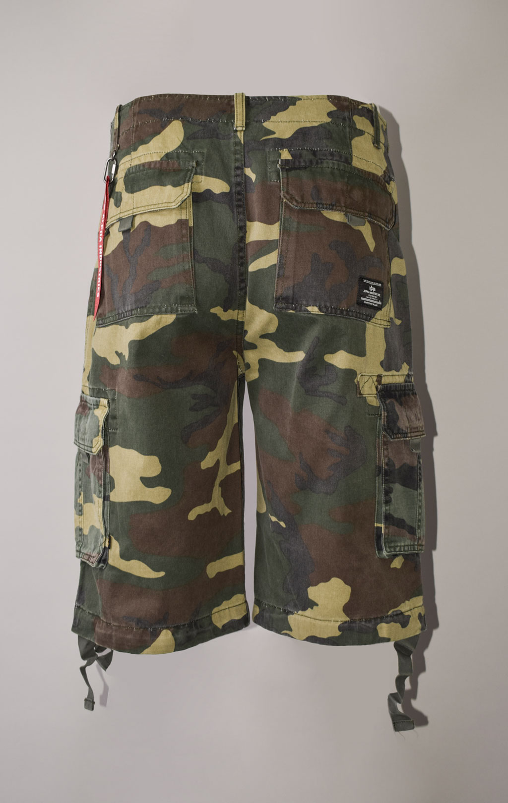 Шорты карго ALPHA INDUSTRIES JET US SS 23 camo woodland 