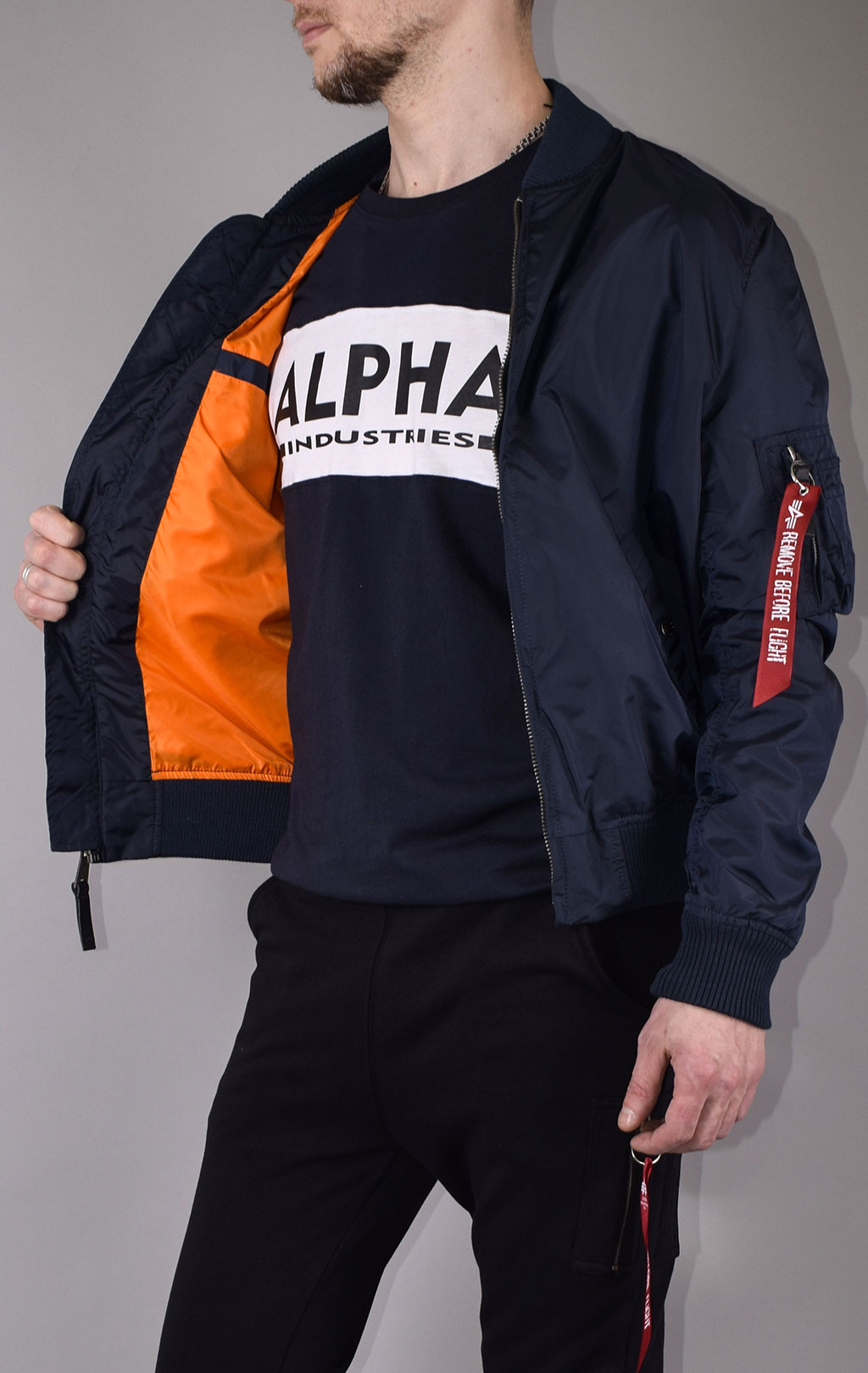 Ветровка-бомбер ALPHA INDUSTRIES MA-1 TT rep. blue 