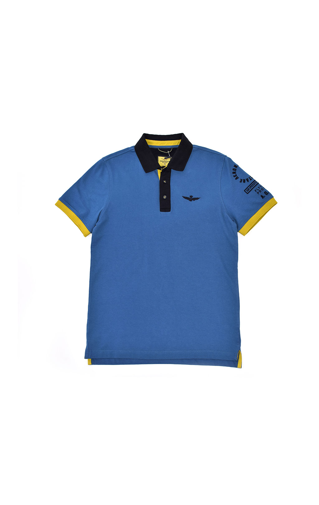 Футболка-поло AERONAUTICA MILITARE SS 21/TR azzurro (PO 1517) 