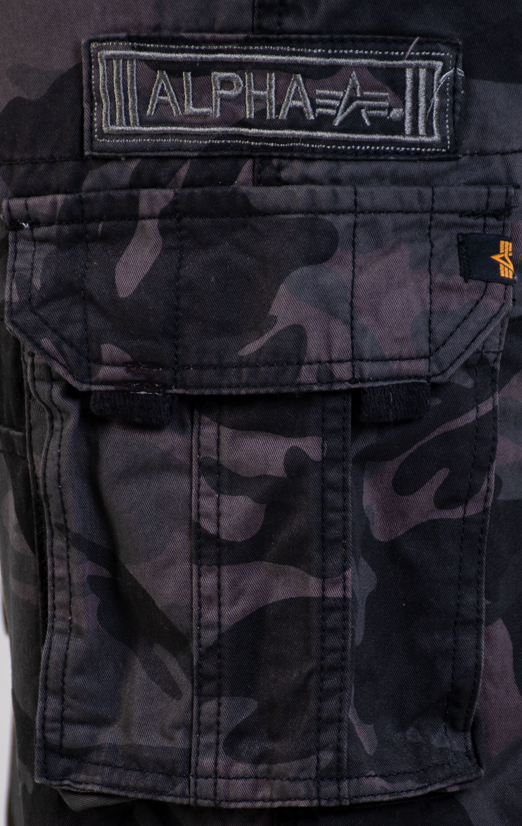 Брюки-карго ALPHA INDUSTRIES JET PANT big size black camo (#101212) 