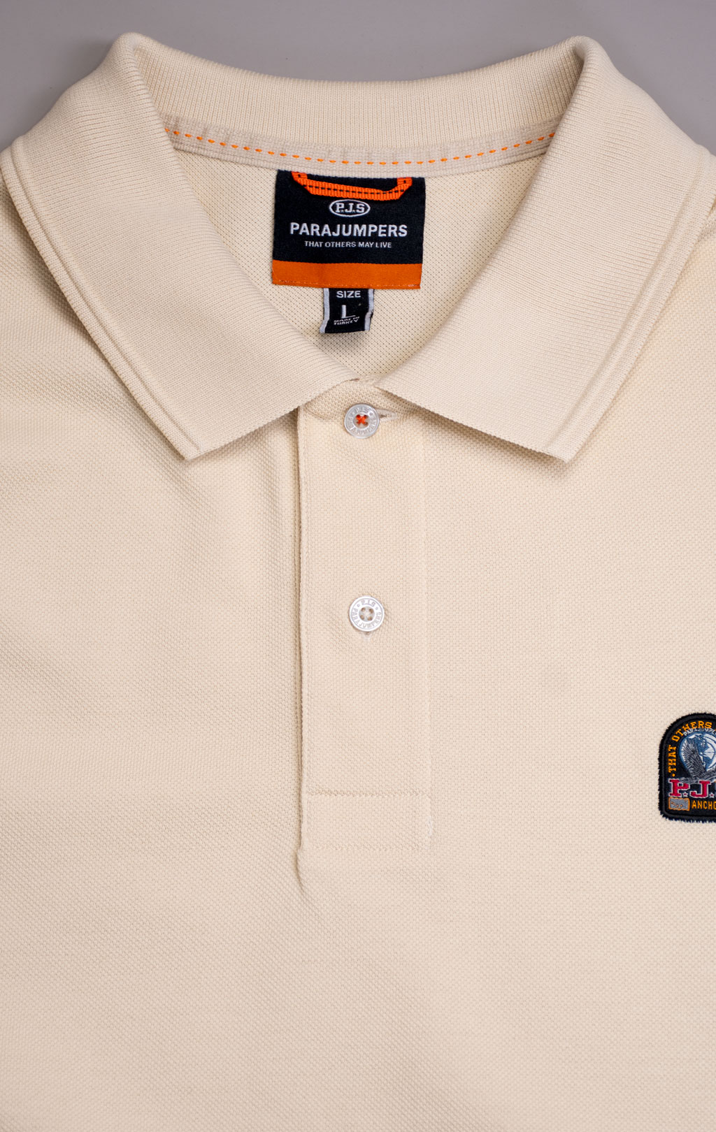 Футболка-поло PARAJUMPERS POLO HOBART SS 26 bone 
