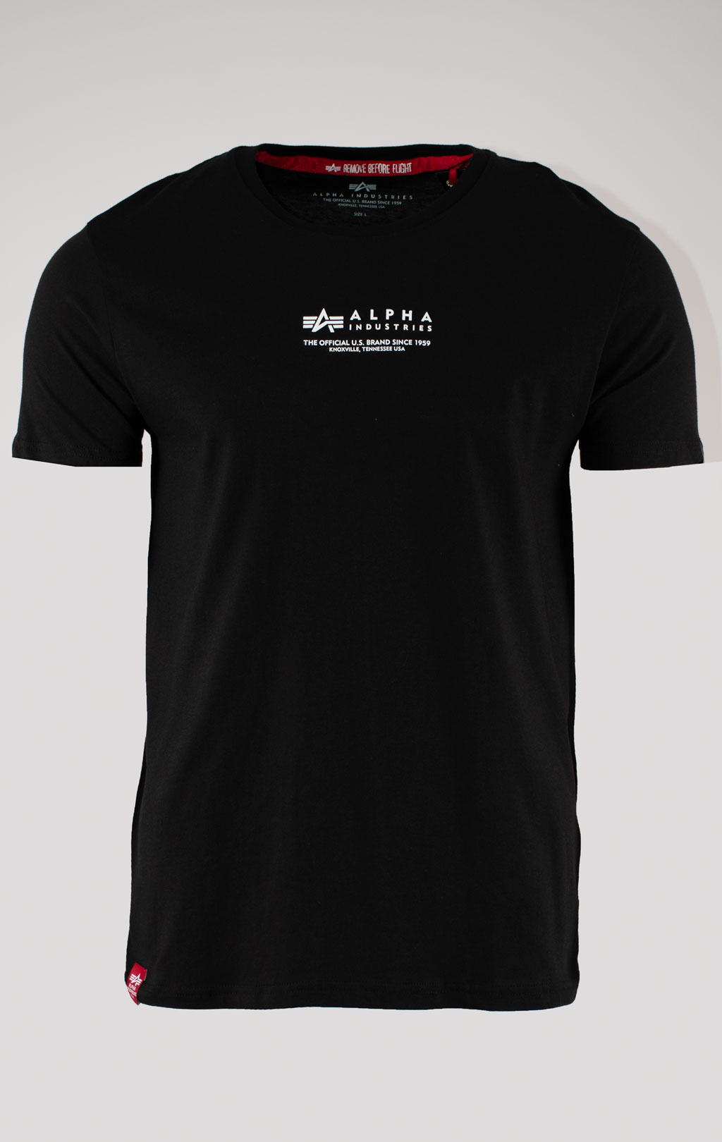 Футболка ALPHA INDUSTRIES ALPHA WORDING T black 