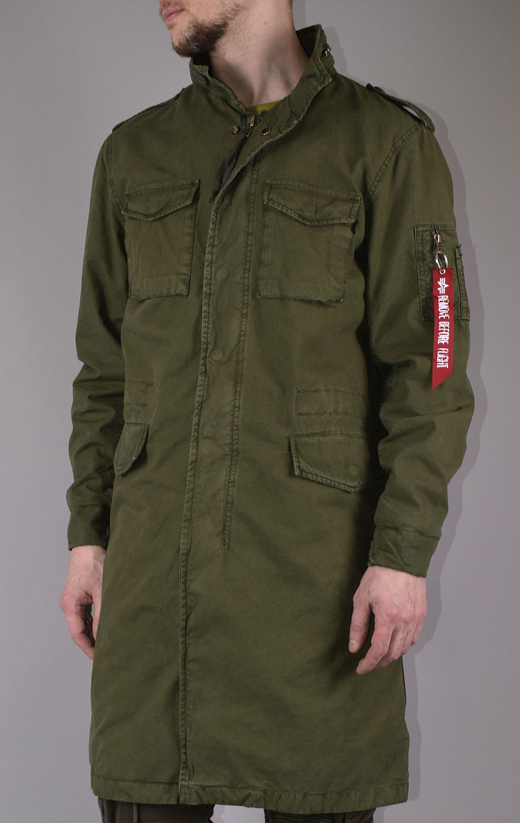 Ветровка ALPHA INDUSTRIES M-65 COAT LW dark olive 