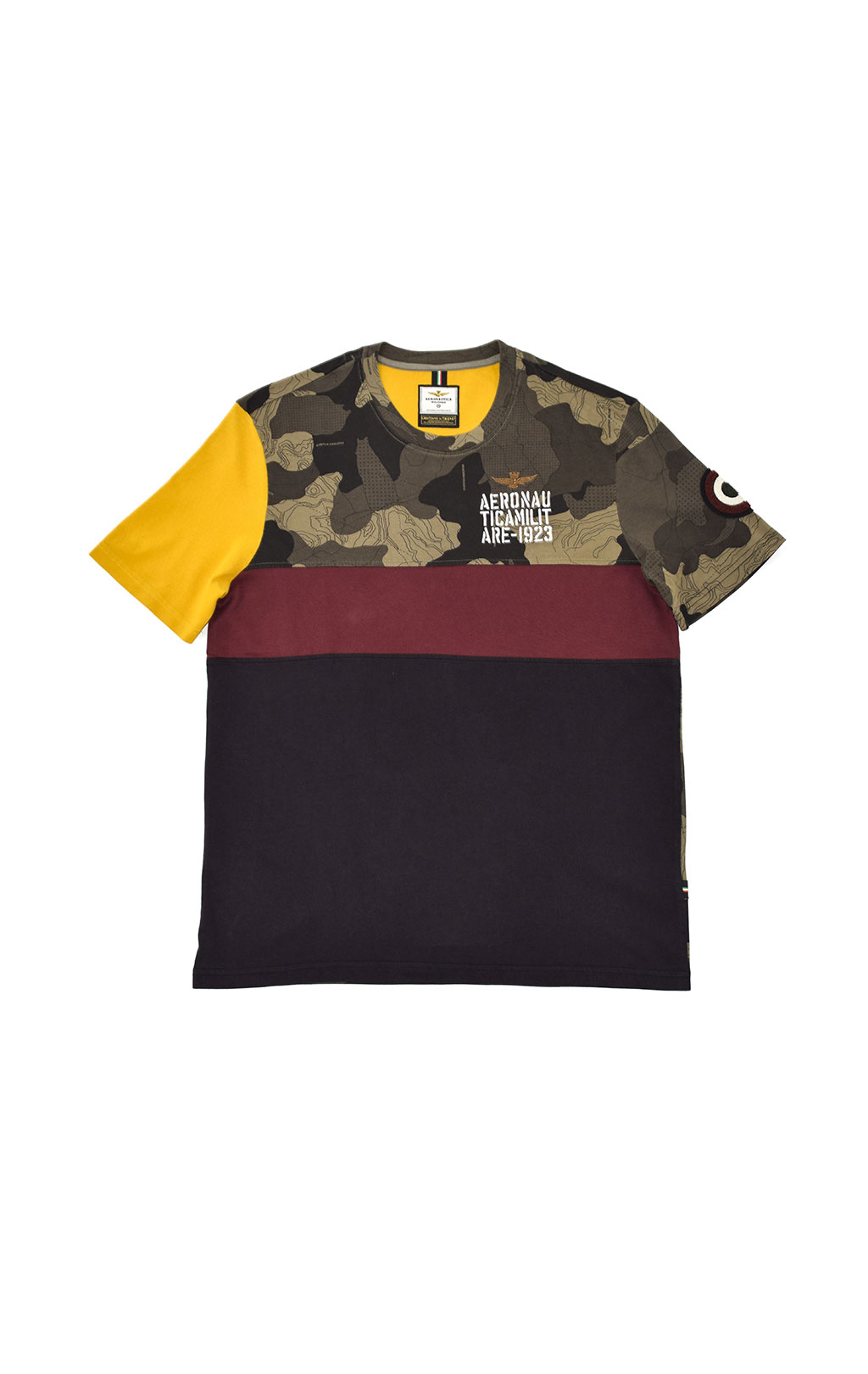 Футболка AERONAUTICA MILITARE FW 20/21/IN black/camouflage (TS 1778) 