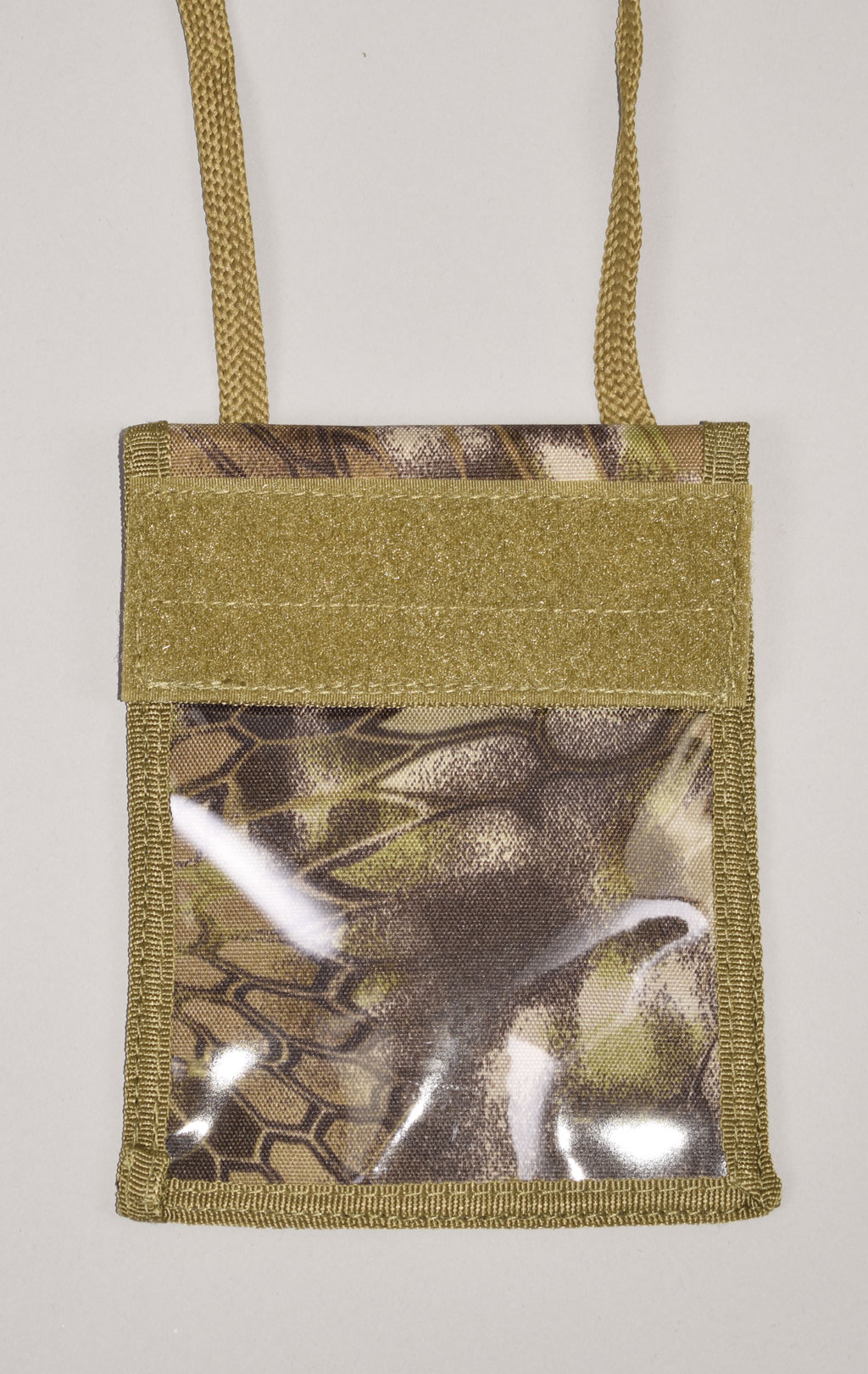 Сумка нагрудная Mil-Tec Neck Wallet velcro 14x1x19 mandrake tan 