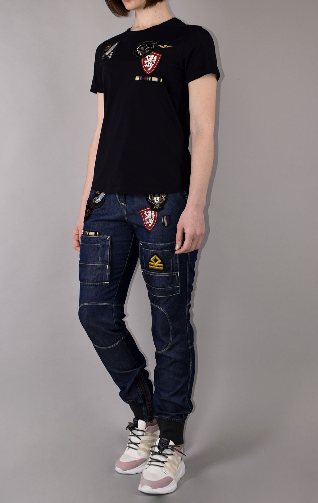 Женская футболка AERONAUTICA MILITARE SS 21/PT nero (TS 1878) 