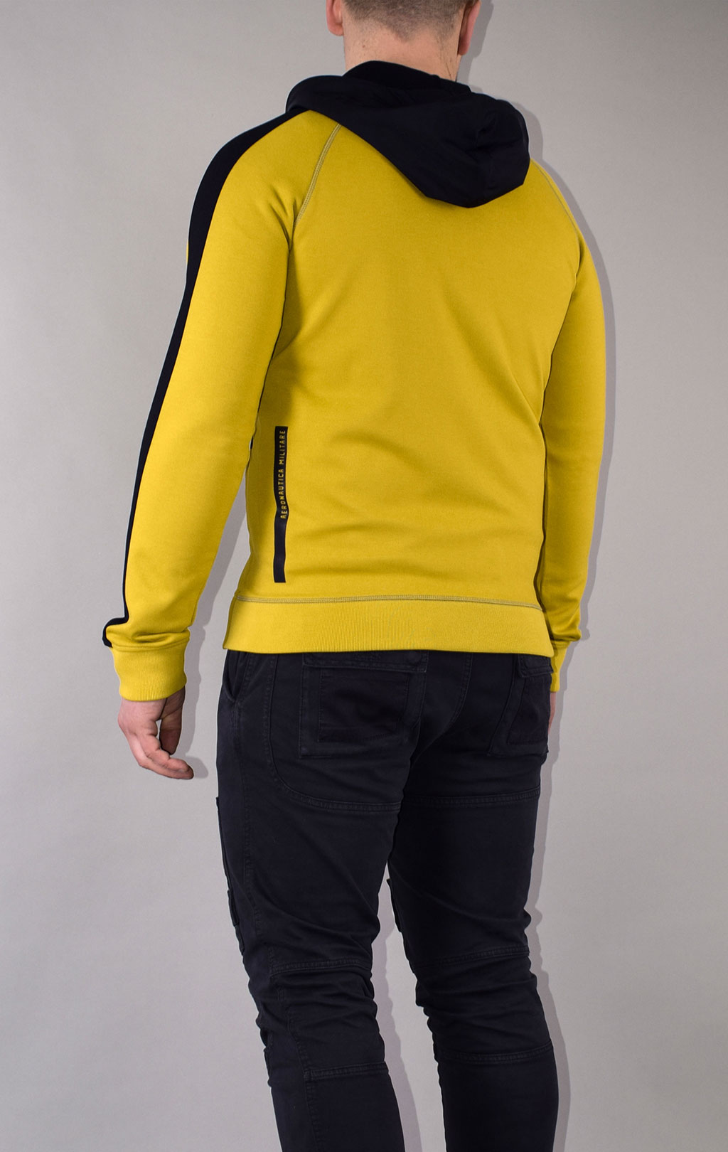 Толстовка с капюшоном AERONAUTICA MILITARE SS 21/TR lime scuro (FE 1570) 