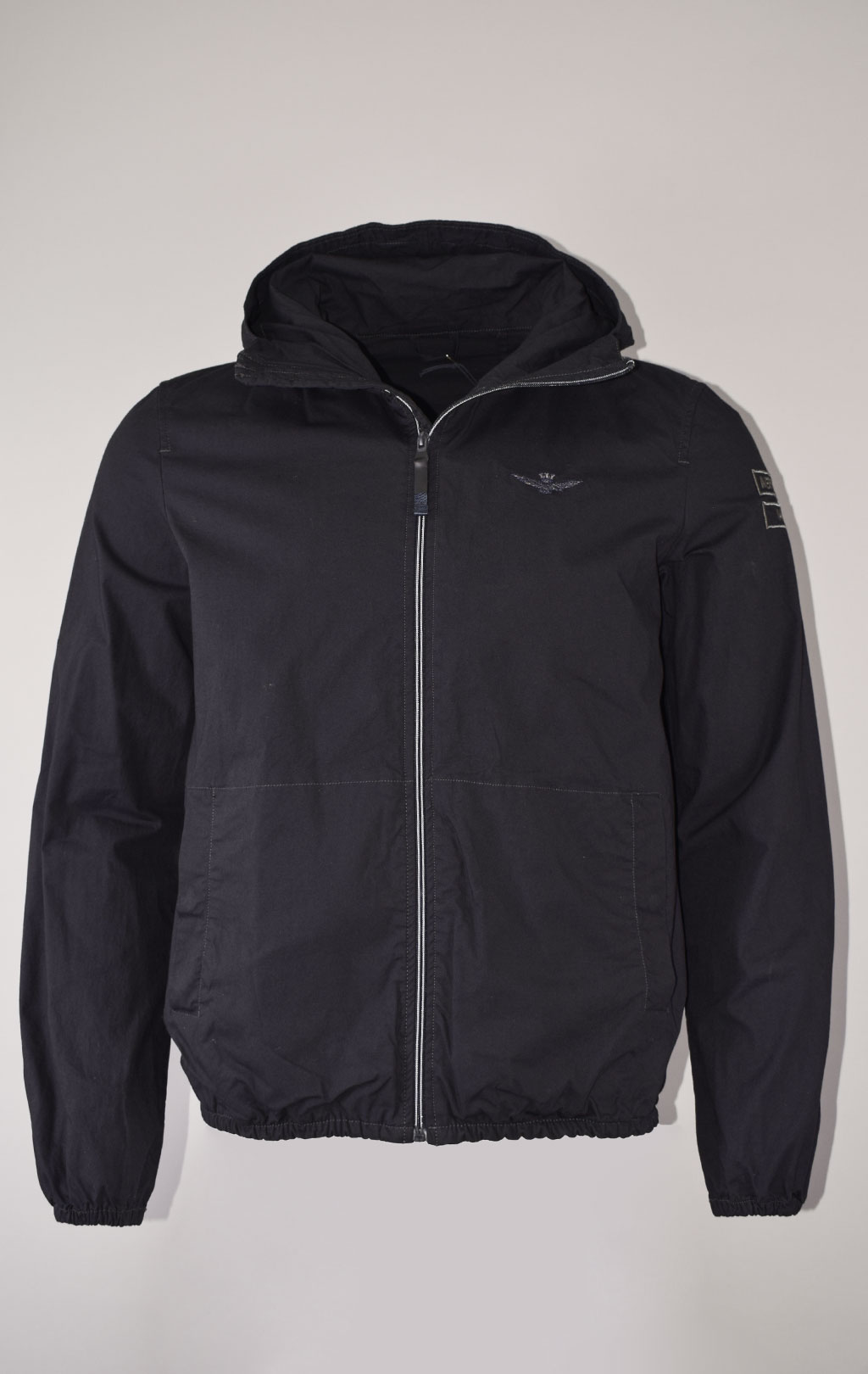 Ветровка AERONAUTICA MILITARE big size SS 23 m/TR blue black (AB 2054) 