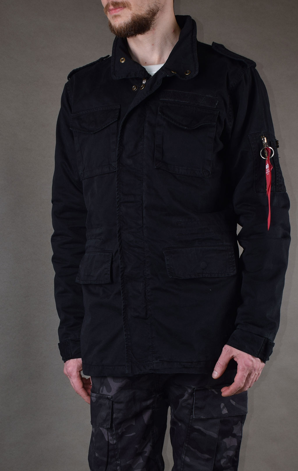 Ветровка ALPHA INDUSTRIES M-65 HUNTINGTON black 