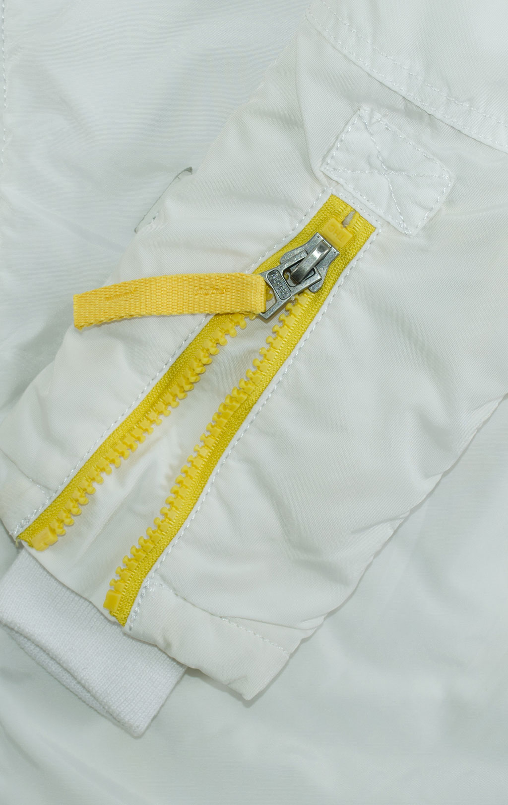 Женская аляска ALPHA INDUSTRIES N-3B PPS натур. мех white 
