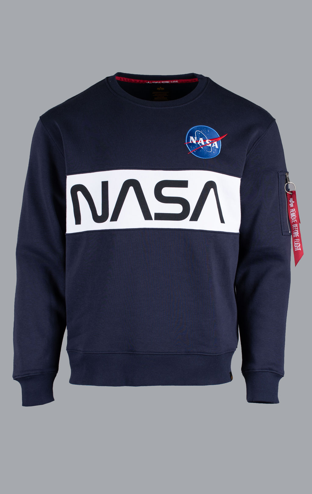 Свитшот ALPHA INDUSTRIES NASA Inlay rep. blue 