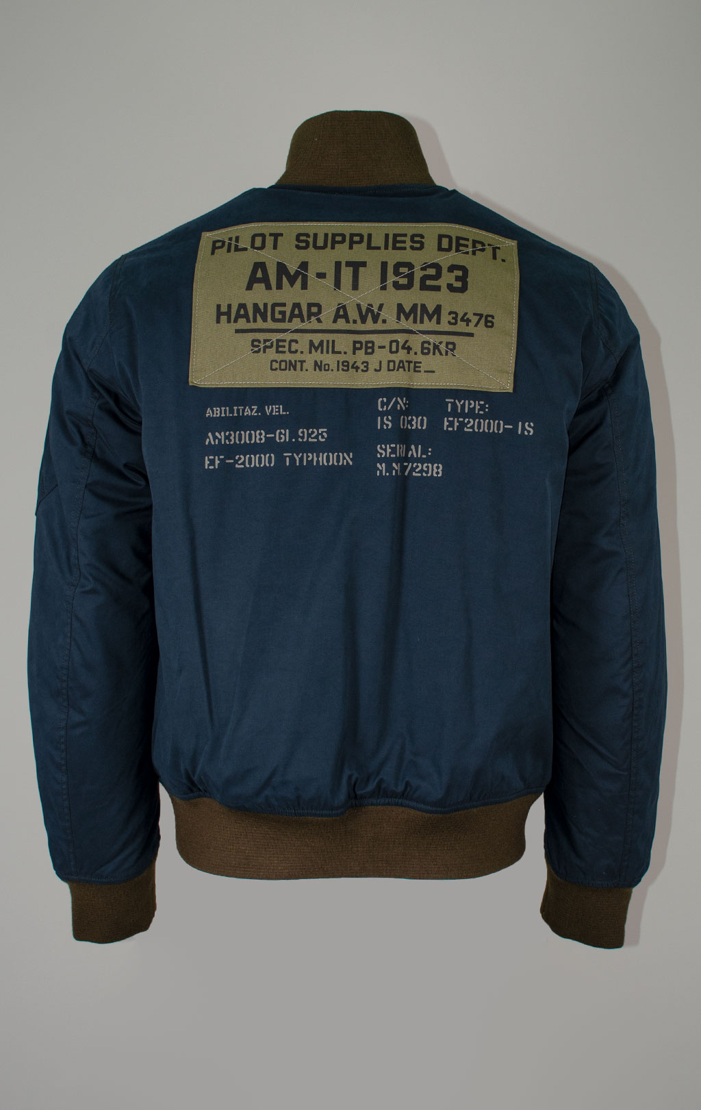 Куртка-бомбер AERONAUTICA MILITARE FW 25/26/CN midnight blue (AB 3000) 