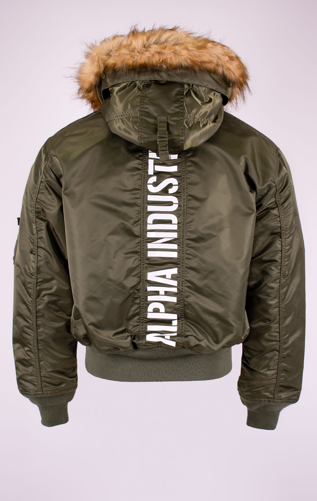 Аляска короткая ALPHA INDUSTRIES 45P HOODED CUSTOM dark green 
