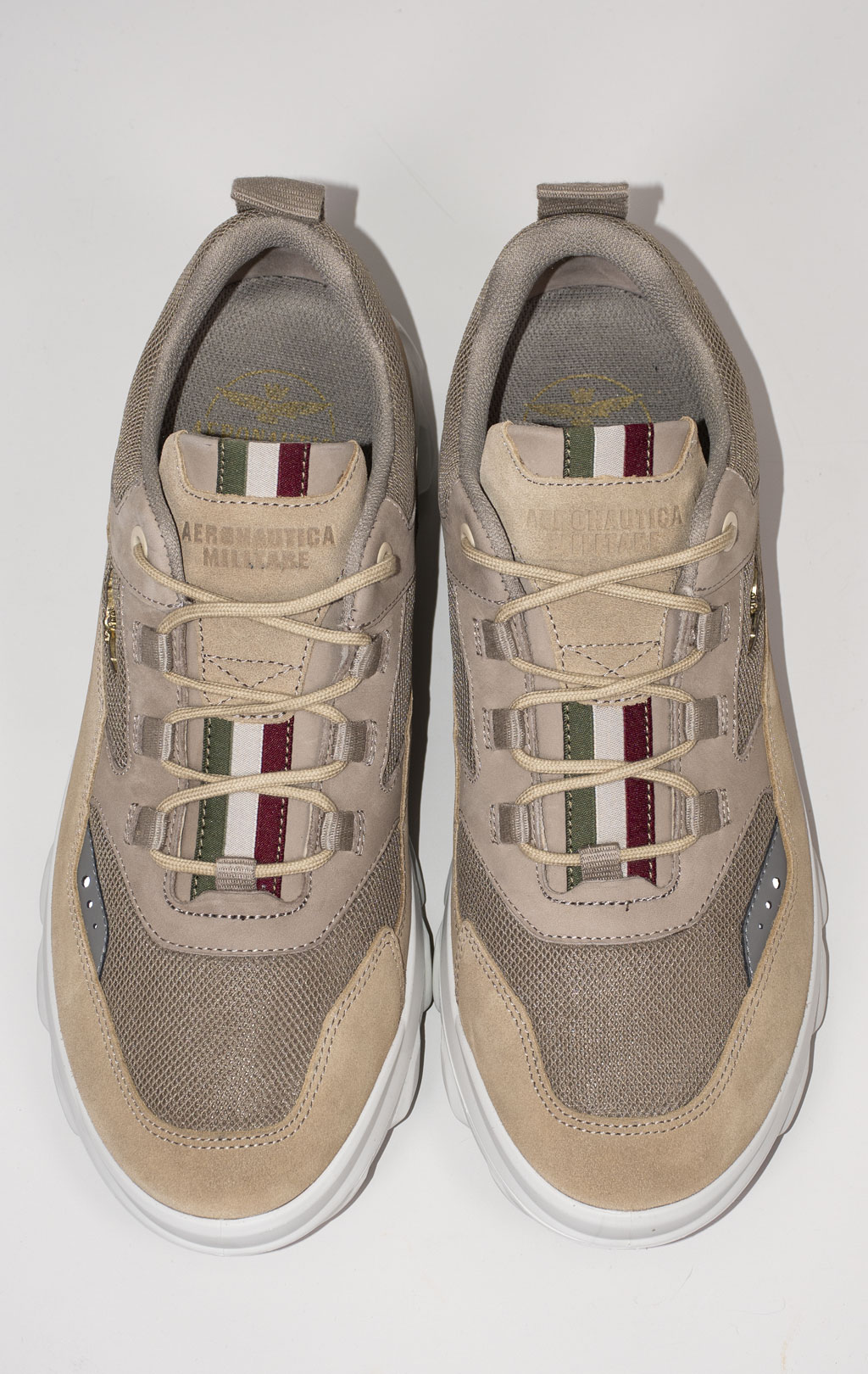 Кроссовки AERONAUTICA MILITARE (SC 253) SS 24 m/PT ecru 