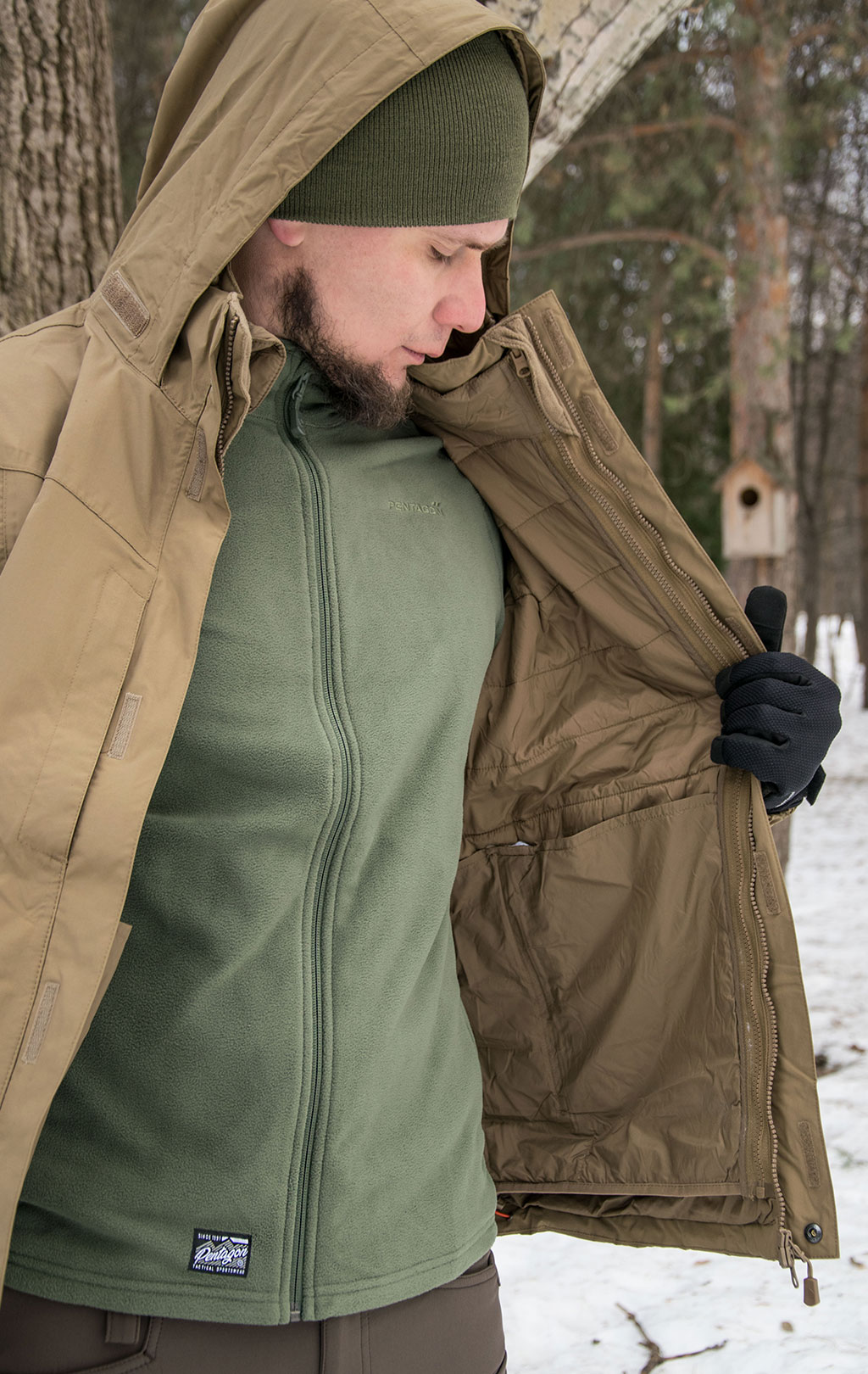 Куртка тактическая Pentagon мембрана GEN V3.0 MJC® SYSTEM с подстёжкой coyote 01002-3.0 