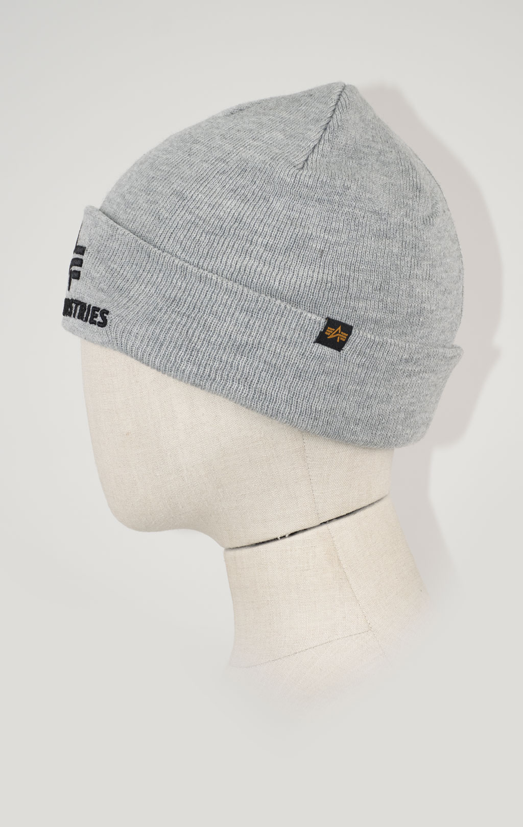 Шапка ALPHA INDUSTRIES 3D BEANIE grey heather 