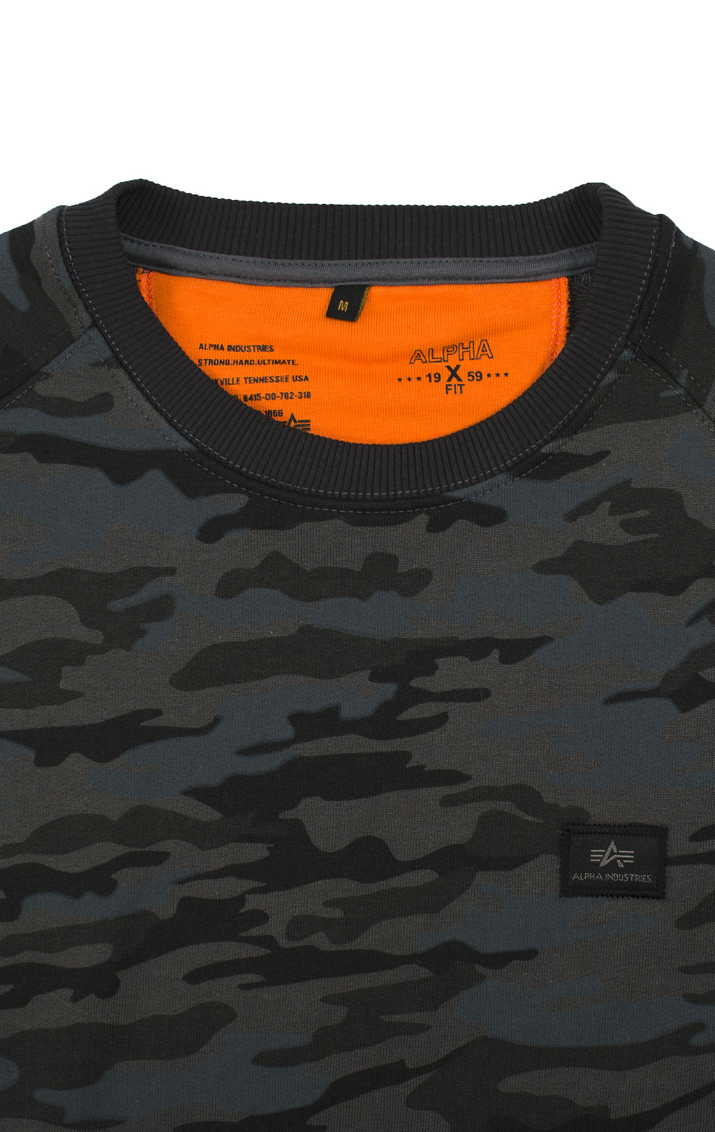 Свитшот ALPHA INDUSTRIES X-FIT SWEAT black camo 
