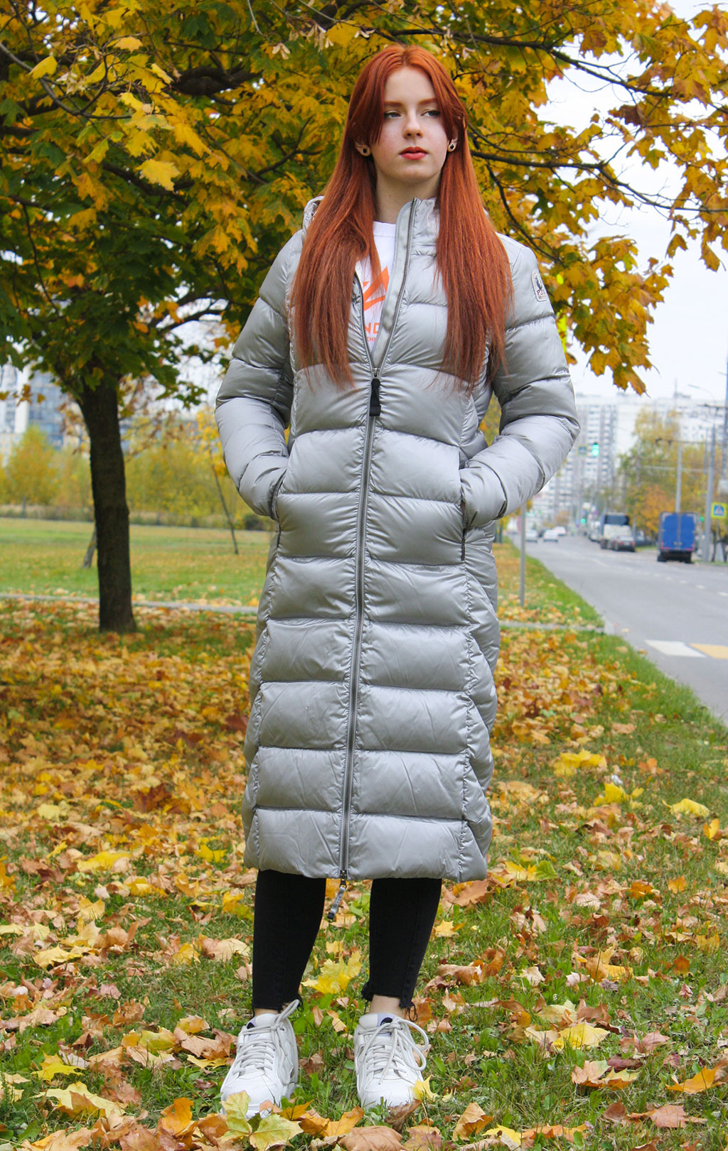 Женское пальто пуховое PARAJUMPERS LEAH FW 20/21 glacier blue 