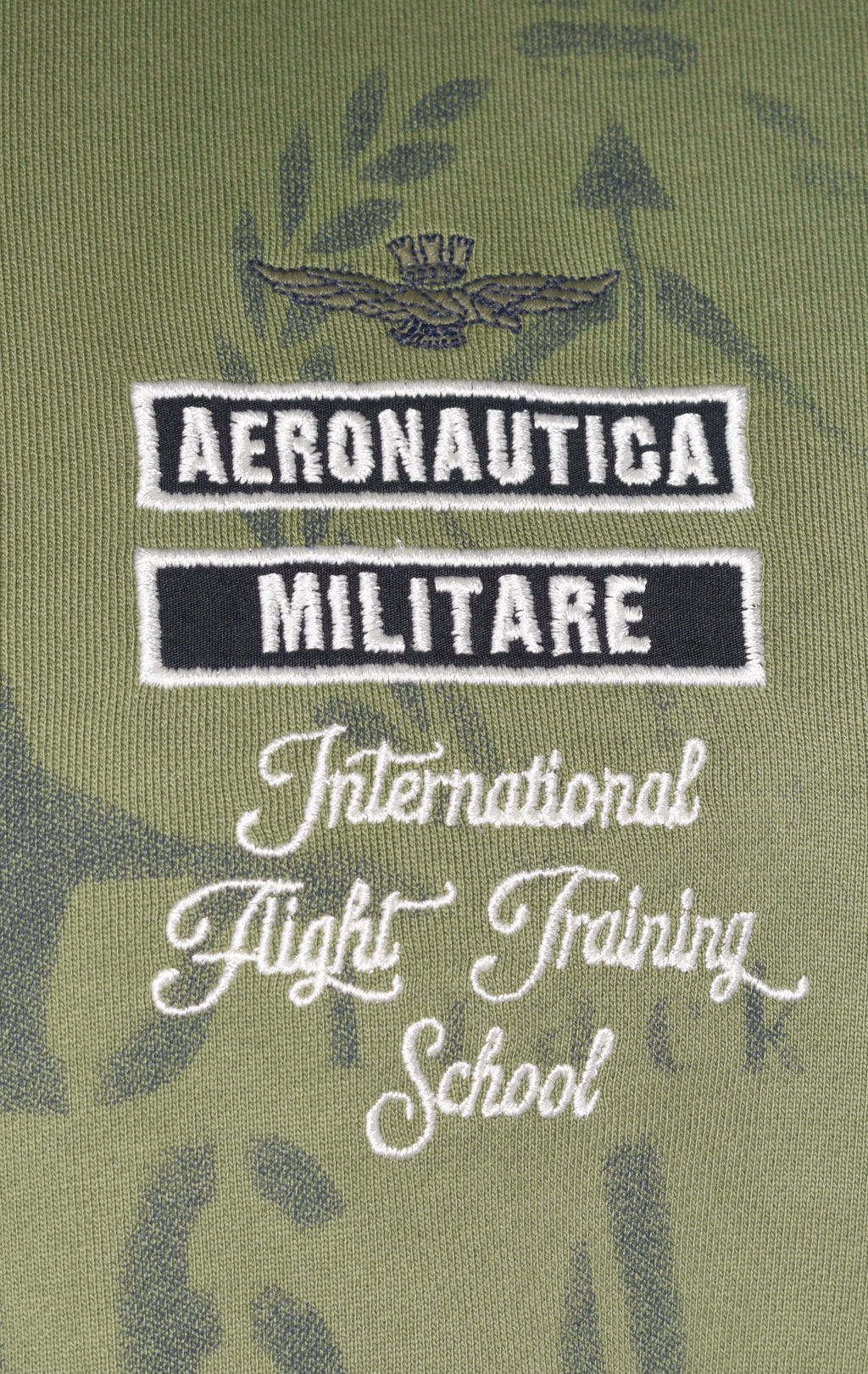 Олимпийка AERONAUTICA MILITARE SS 23/TR verde militare (FE 1748) 