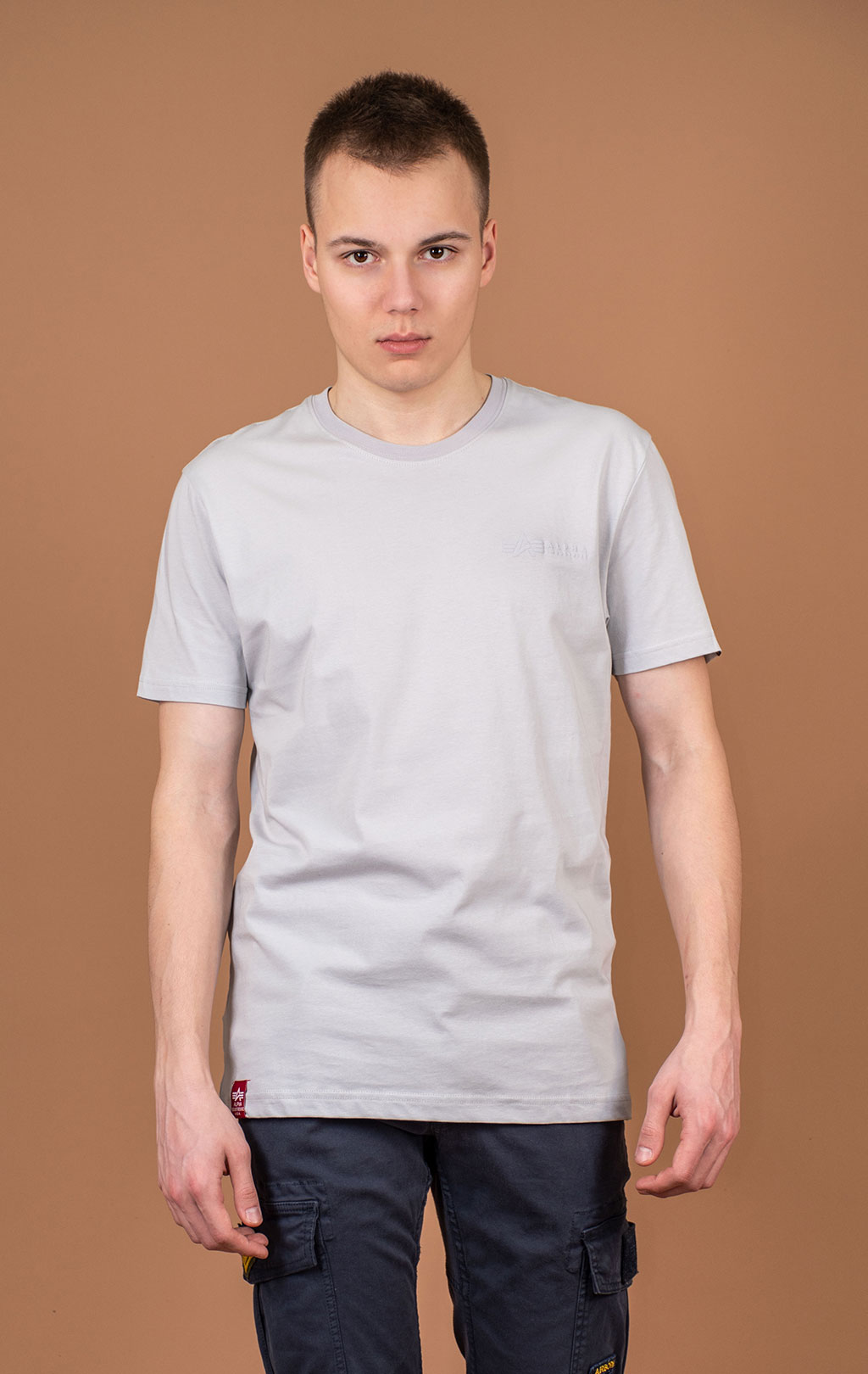 Футболка ALPHA INDUSTRIES AIR FORCE T pastel grey 