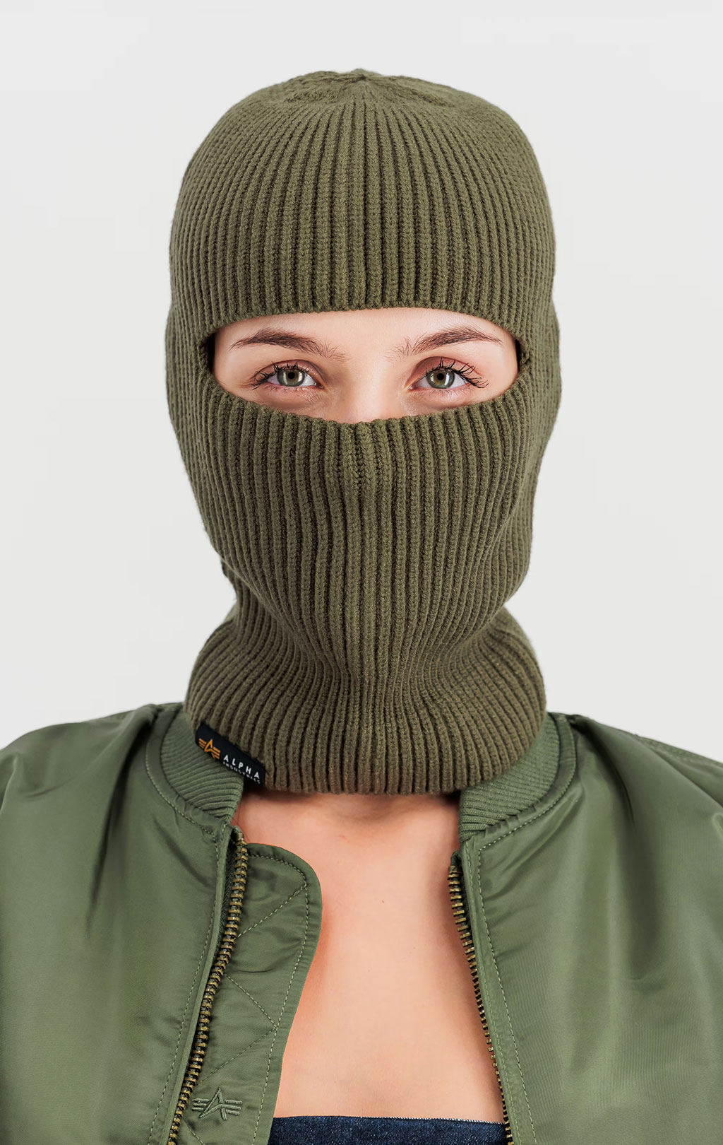 Балаклава ALPHA INDUSTRIES LABEL BALACLAVA dark olive 