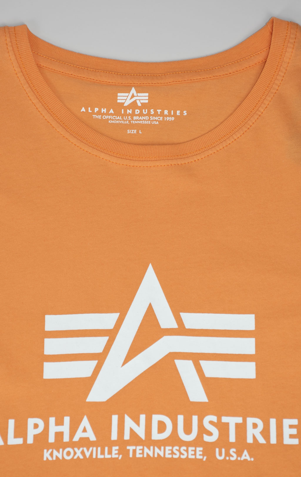 Футболка ALPHA INDUSTRIES BASIC T tangerine 