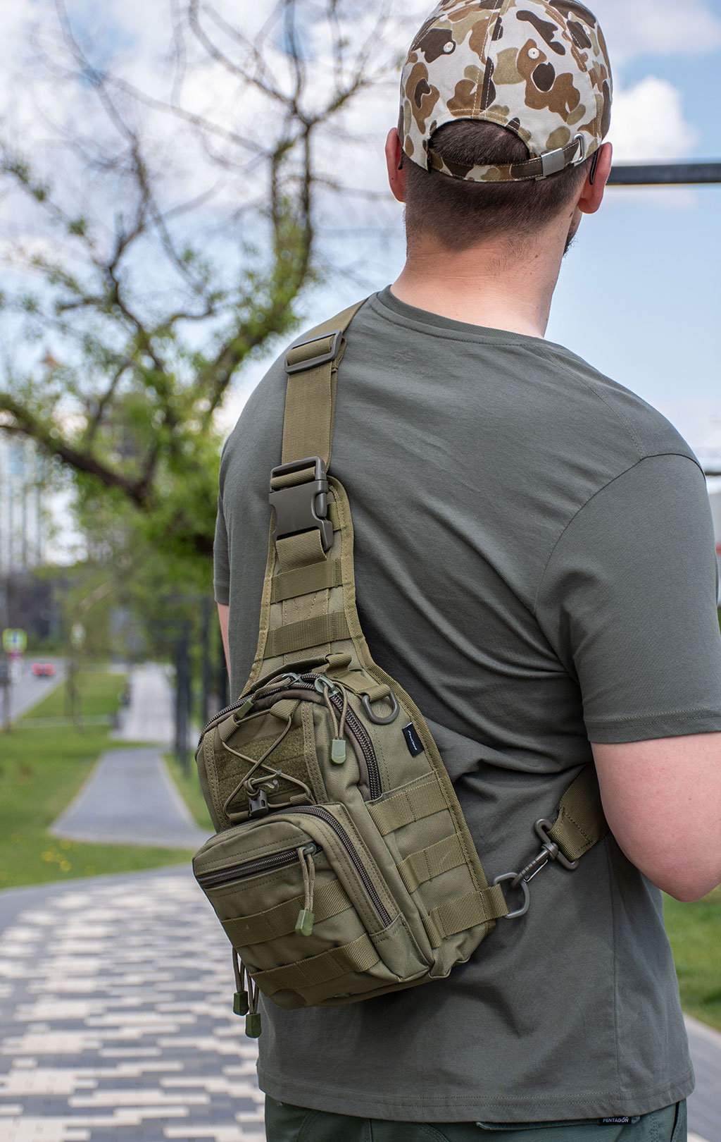 Сумка-слинг Pentagon UCB 2.0 UNIVERSAL CHEST 7L olive 06 17046-2.0 