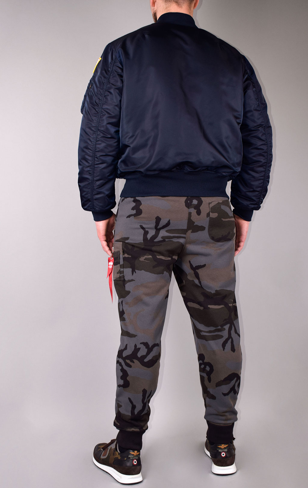 Бомбер ALPHA INDUSTRIES MA-1 original fit NASA big size rep. blue 