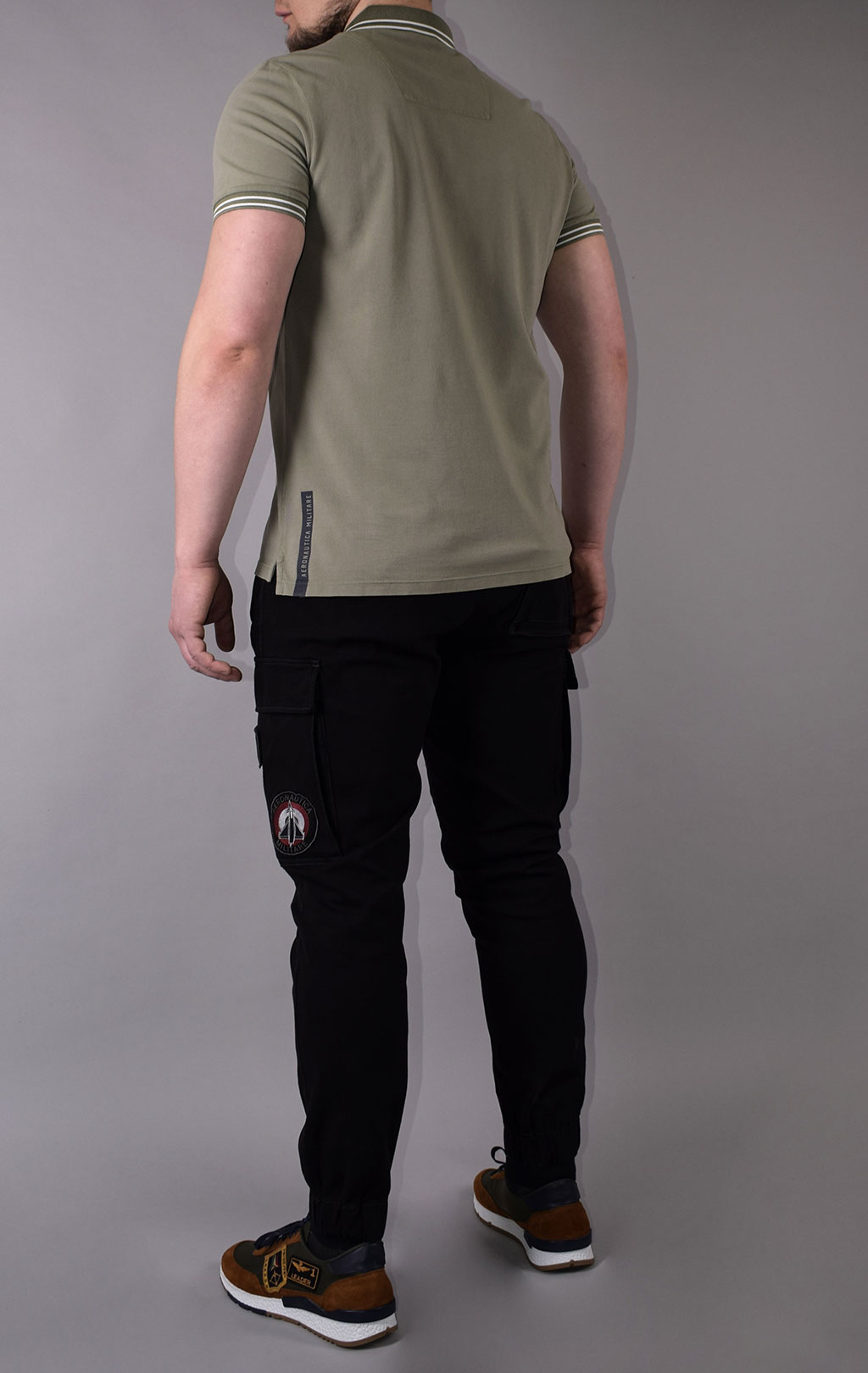 Футболка-поло AERONAUTICA MILITARE SS 21/IN green (PO 1520) 