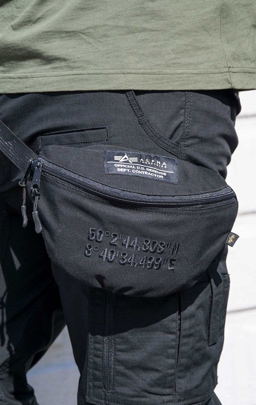 Сумка поясная ALPHA INDUSTRIES COORDINATES WAIST BAG black 