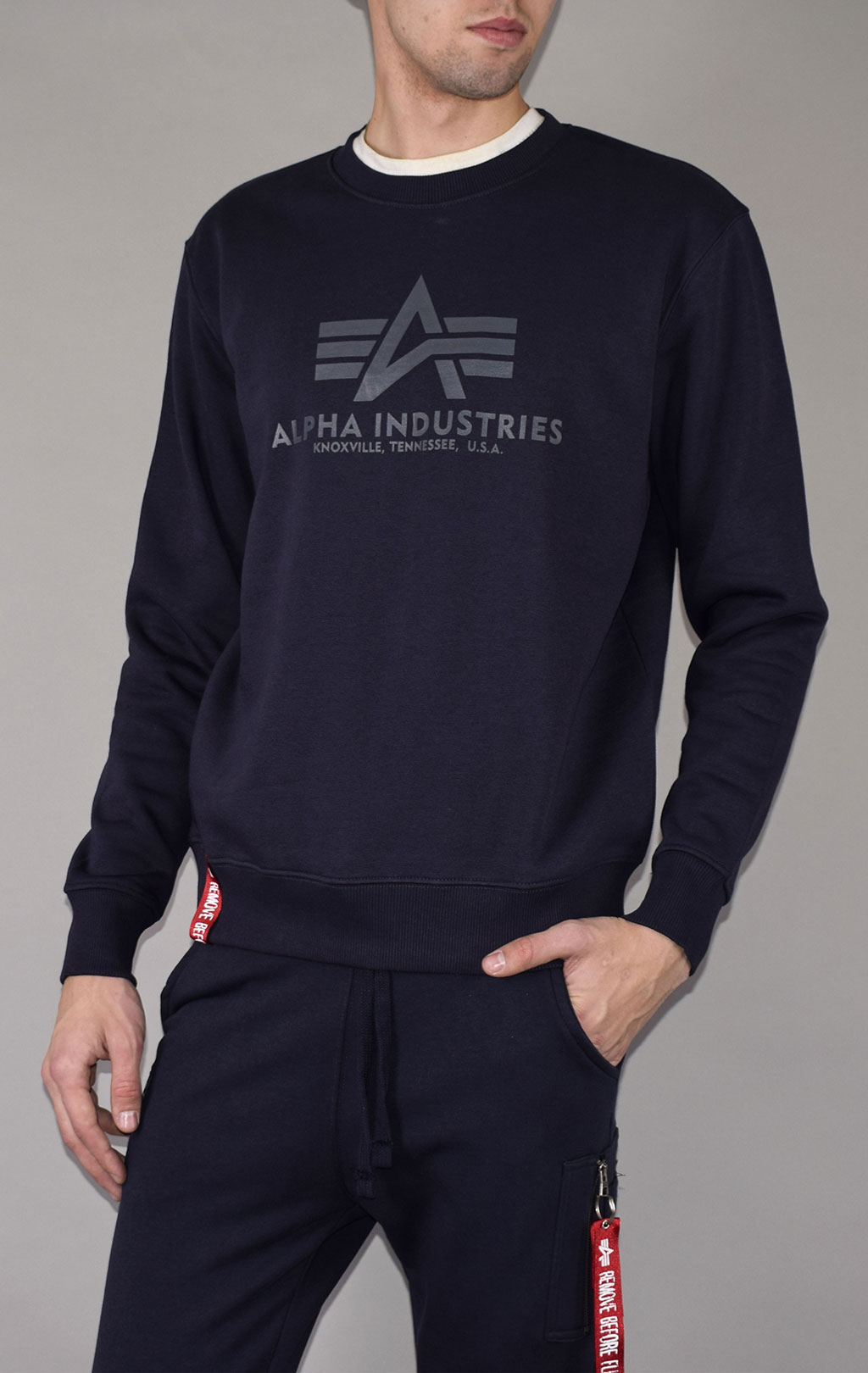Свитшот ALPHA INDUSTRIES BASIC SWEATER rep. blue 
