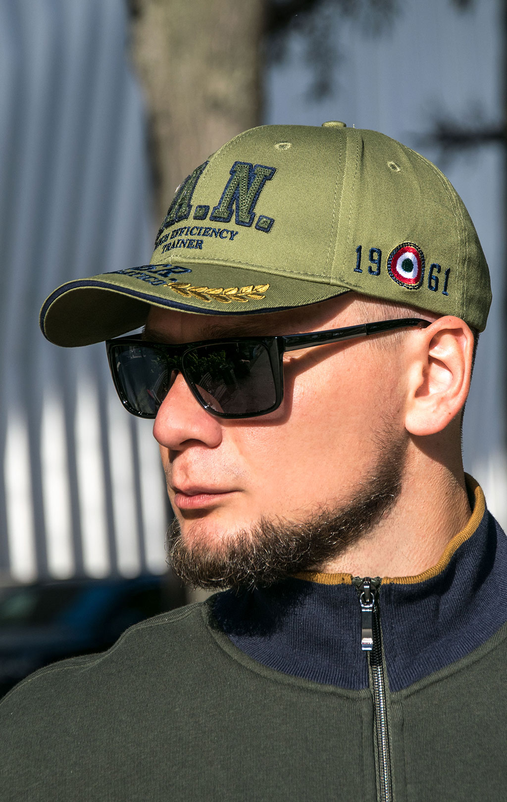 Бейсболка AERONAUTICA MILITARE FW 23/24/CN verde militare (HA 1154) 