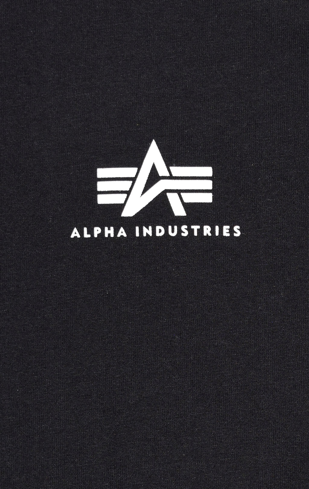 Футболка ALPHA INDUSTRIES BASIC T SMALL LOGO big size black 