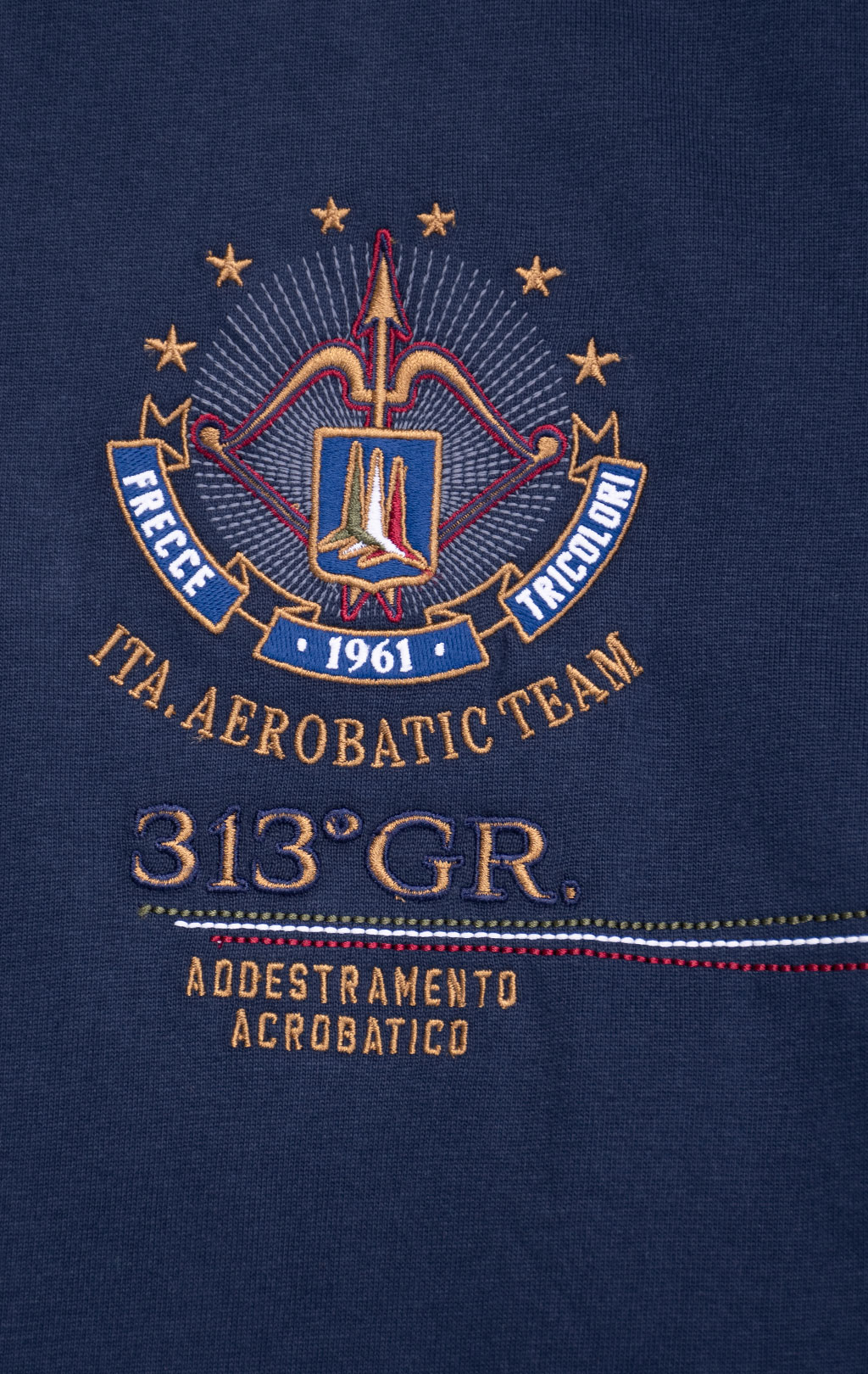 Лонгслив AERONAUTICA MILITARE big size FW 26/27/BD blue navy (TS 2573) 