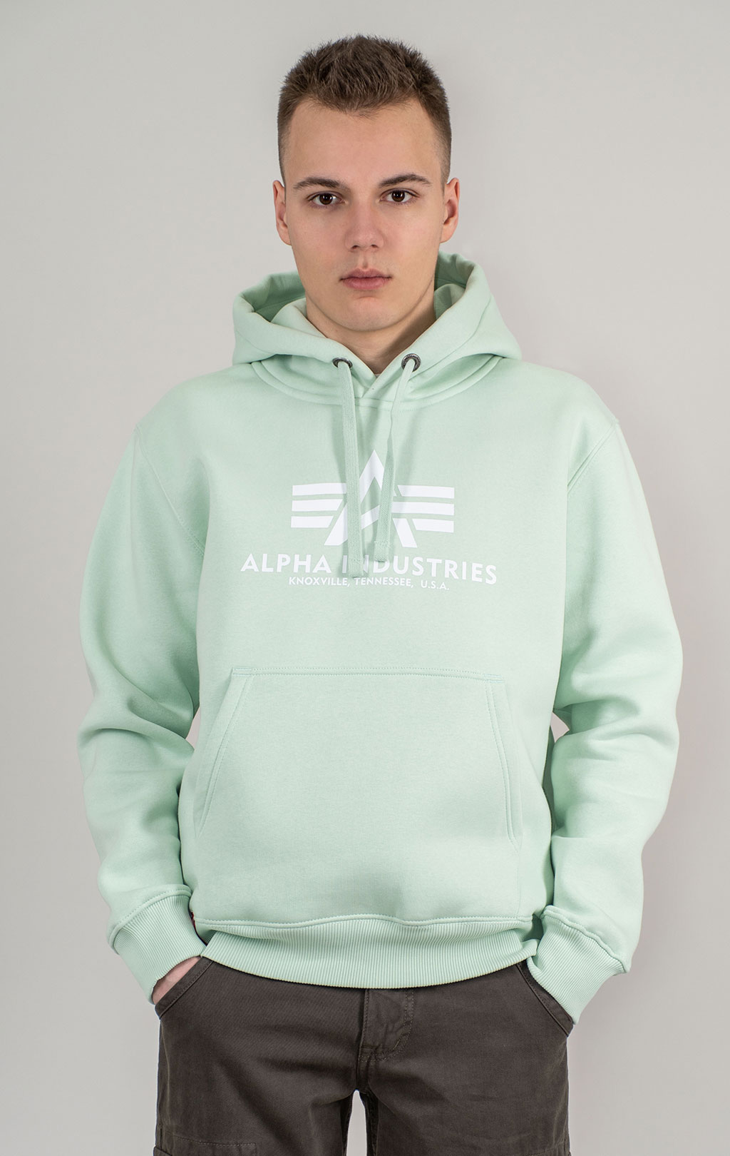 Толстовка ALPHA INDUSTRIES BASIC HOODY mint 